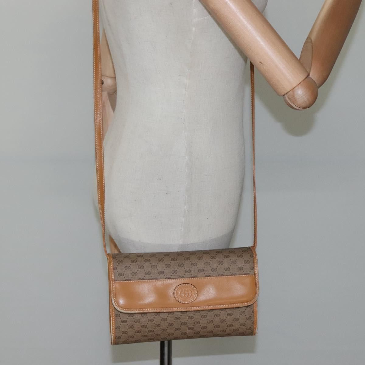Gucci GUCCI Micro GG Supreme Shoulder Bag Pvc Beige Gold 004 89 Size ONE SIZE - 20 Thumbnail