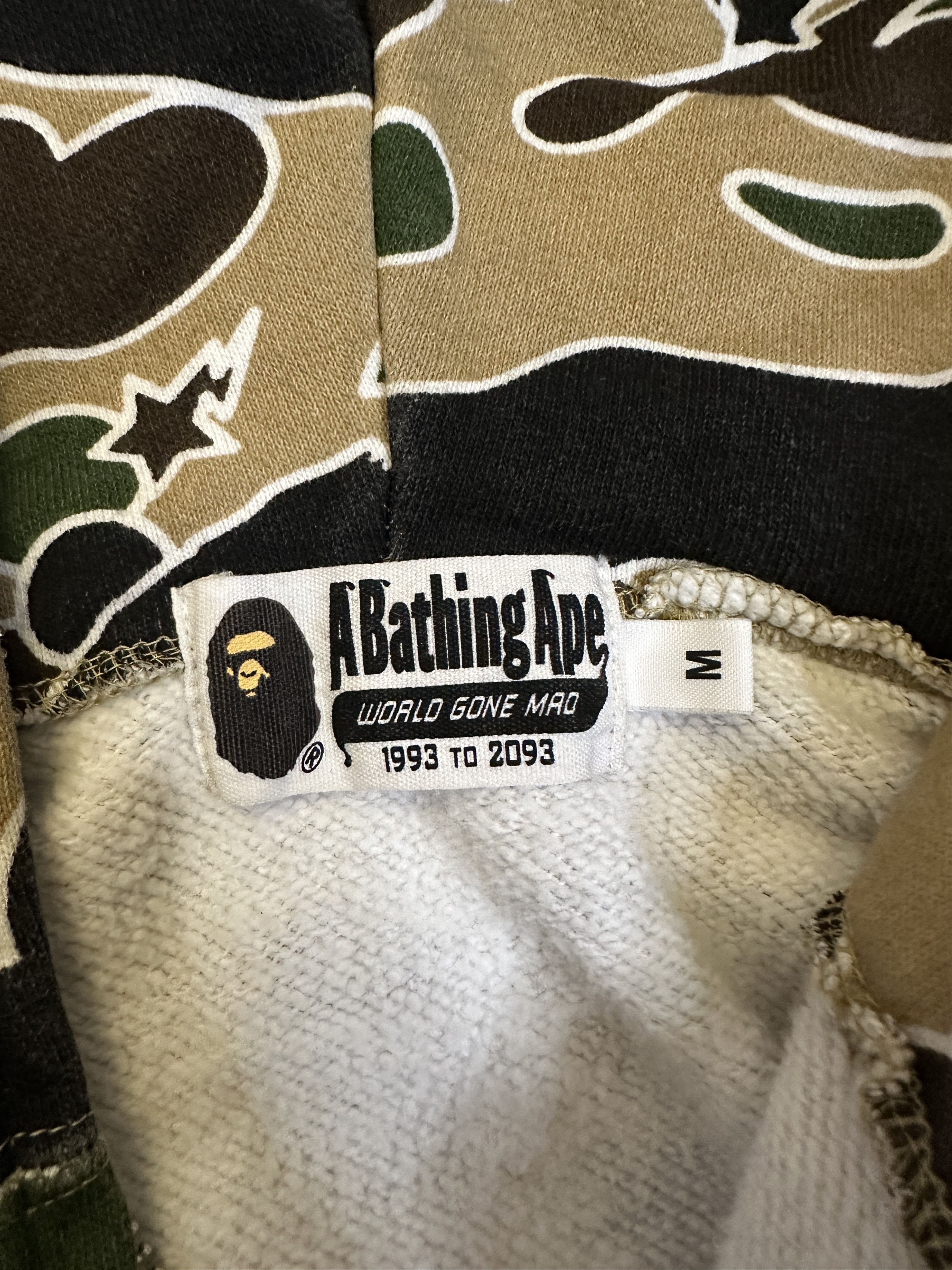 Bape BAPE Shark Full Zip Hoodie Beige Camo Size US M / EU 48-50 / 2 - 13 Thumbnail