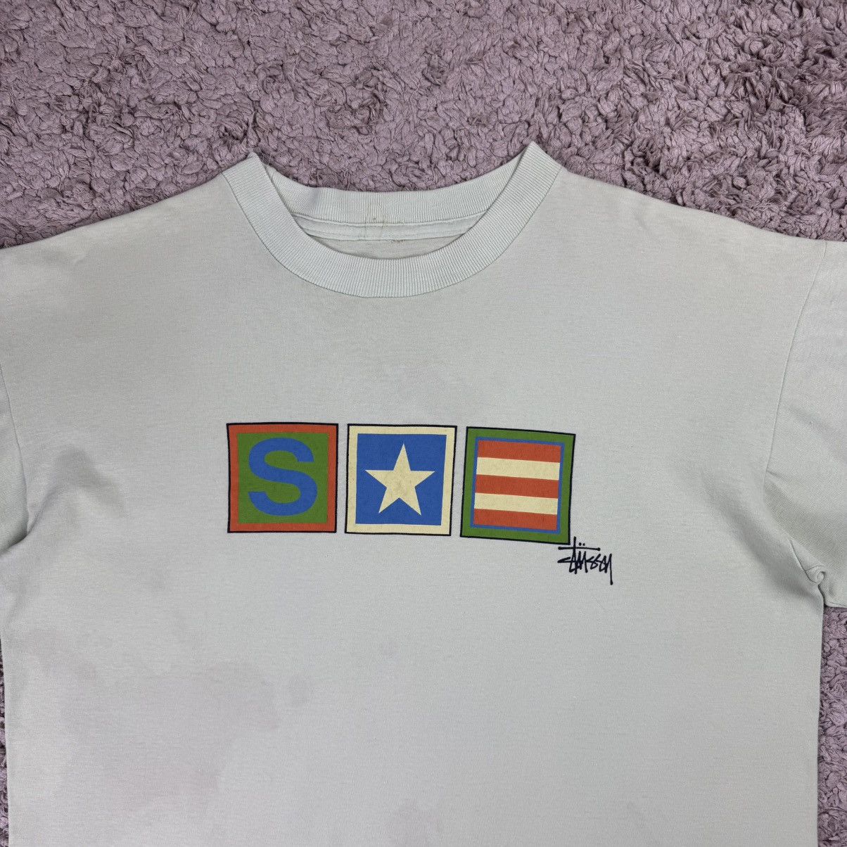 Stussy Vintage 90s Stussy Star Box T-shirt Size US L / EU 52-54 / 3 - 5 Thumbnail