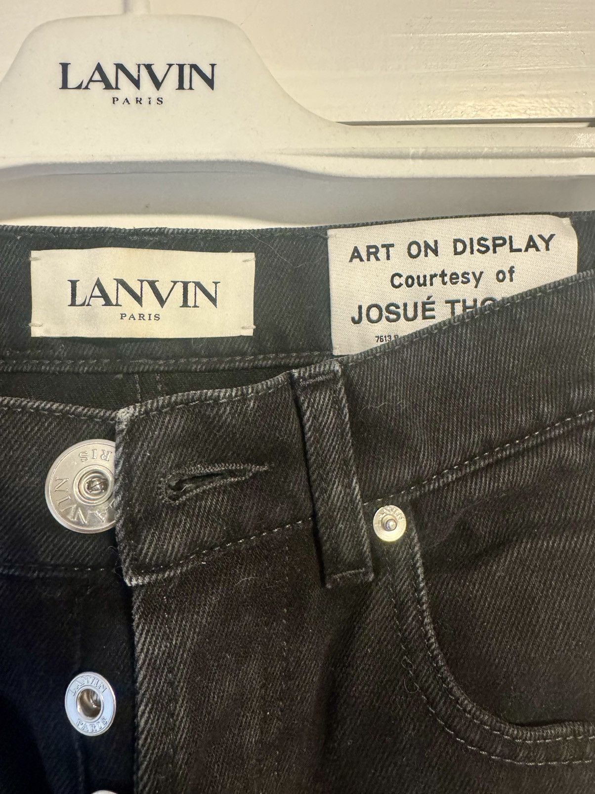 Gallery Dept. × Lanvin Lanvin X Gallery Dept. black straight jeans Size US 29 - 8 Thumbnail