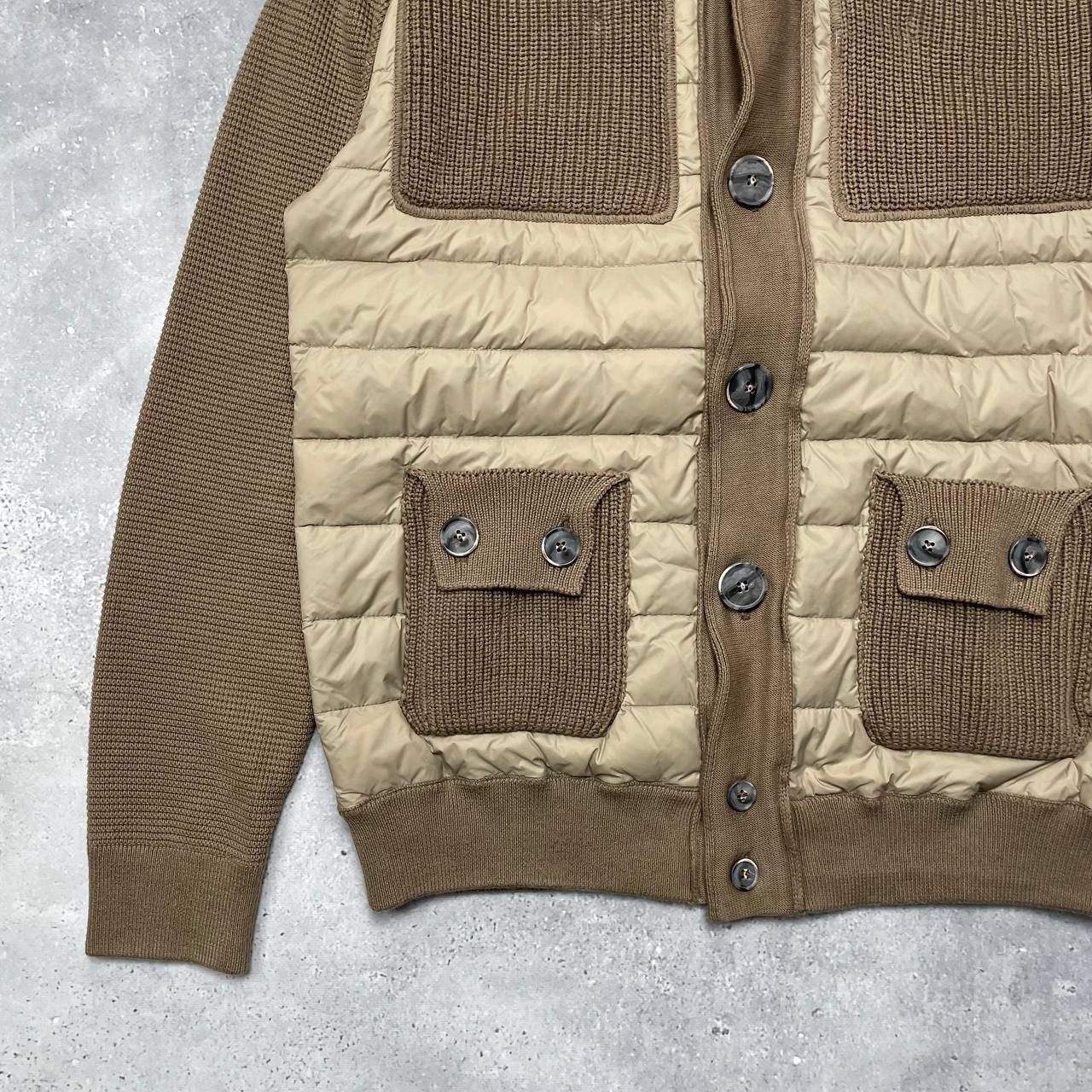 Bark Bark Knit Down Button-Up Cardigan Brown Size M Size US M / EU 48-50 / 2 - 17 Thumbnail