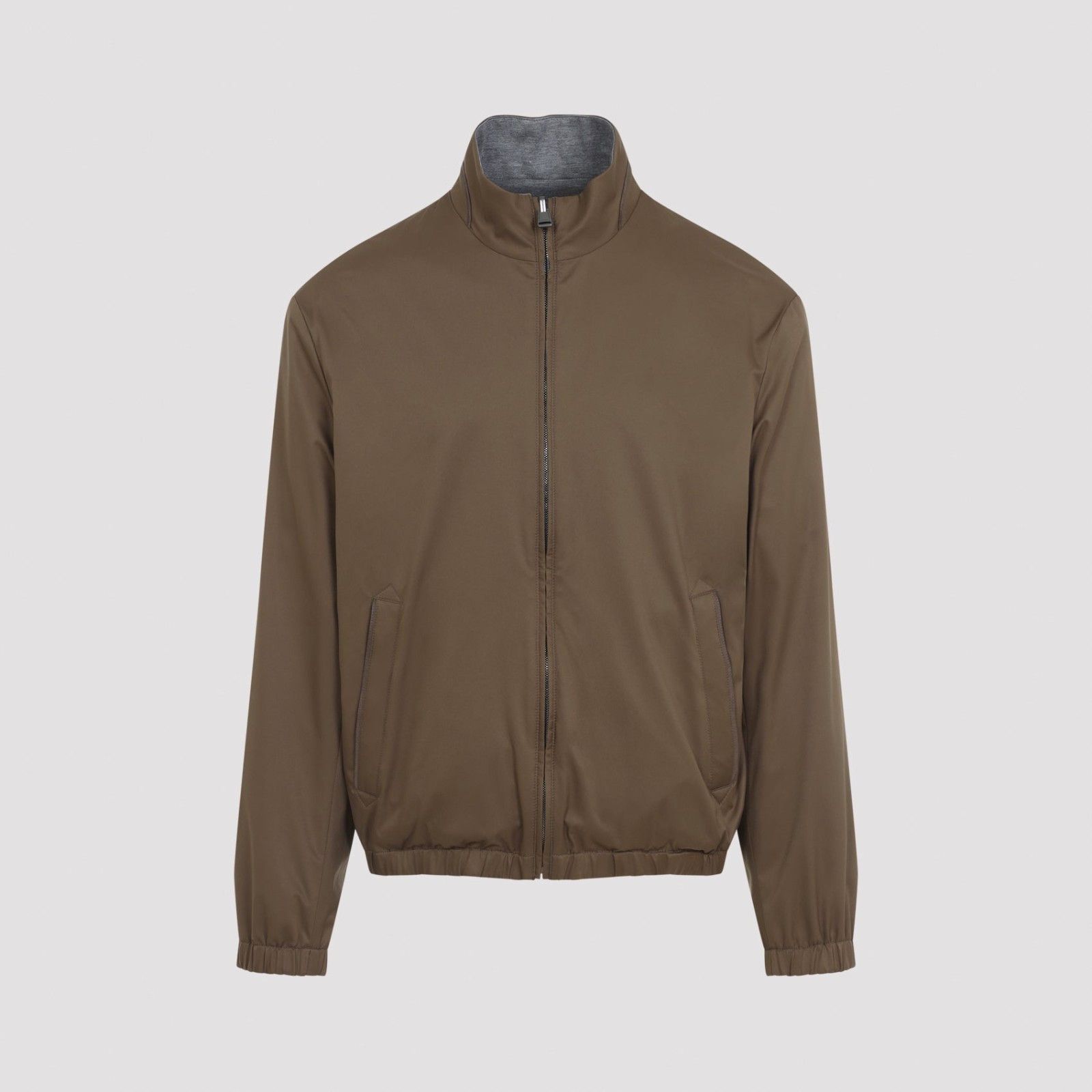 Canali CANALI Brown Polyester Outerwear Jacket New & Authentic (Men Size US XL / EU 56 / 4 - 3 Thumbnail