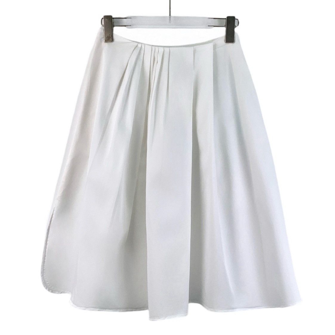 Dior Dior White Cotton Casual Pleated Halter Dress Size 25" / US 0 / IT 36 - 1 Thumbnail