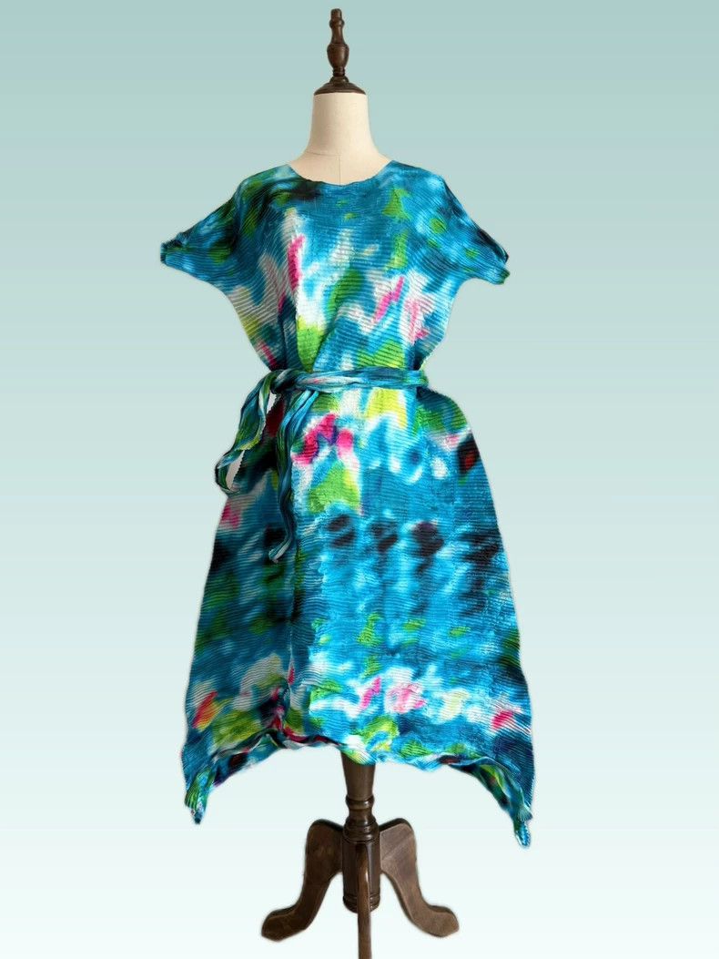 Issey Miyake Issey Miyake Oil painting spring dress Size M / US 6-8 / IT 42-44 - 4 Thumbnail