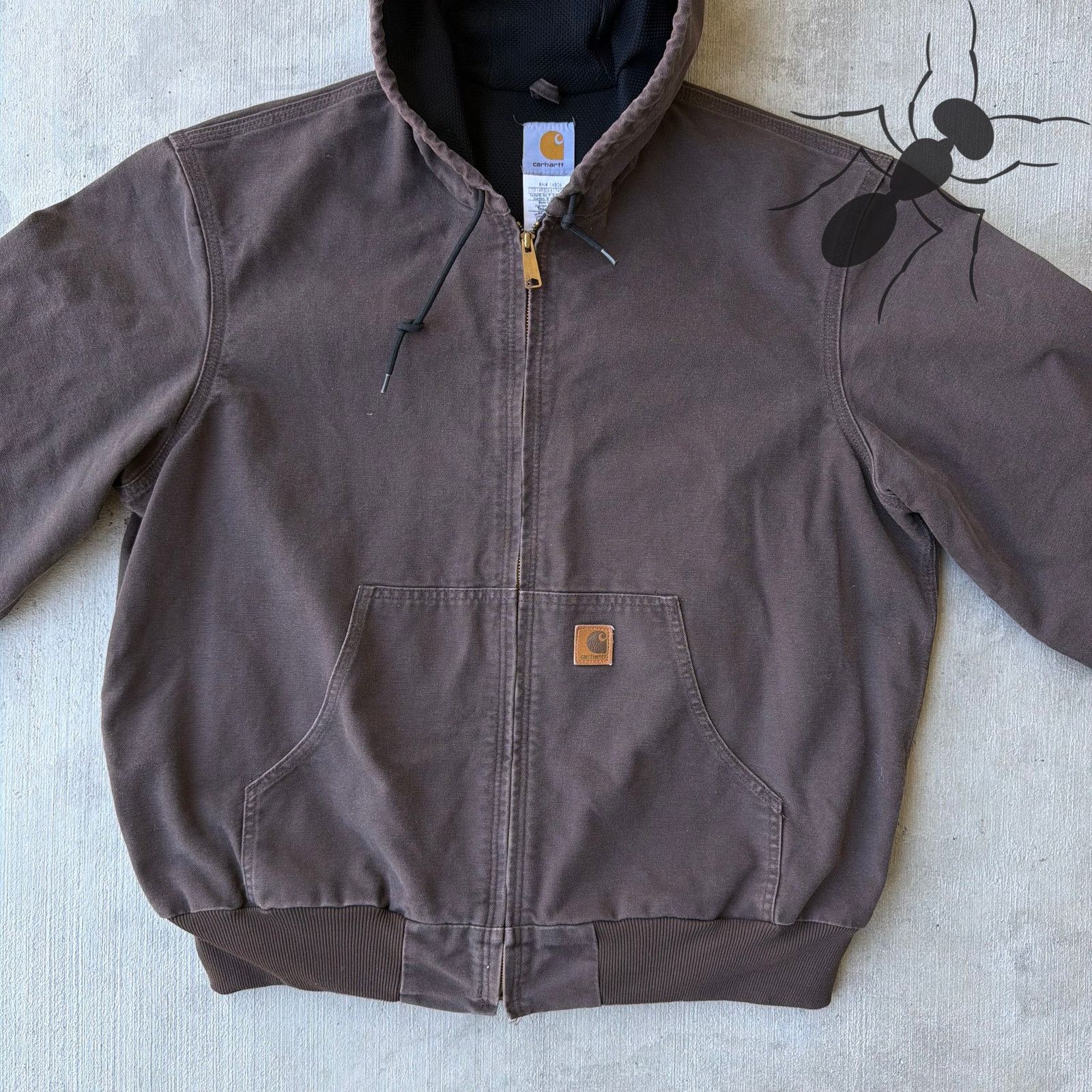 Carhartt × Vintage Carhartt J208 DKB brown hooded work wear jacket Size US XL / EU 56 / 4 - 3 Thumbnail