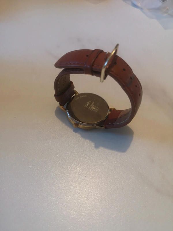 Designer Sekonda brown leather strap watch Size ONE SIZE - 1 Thumbnail
