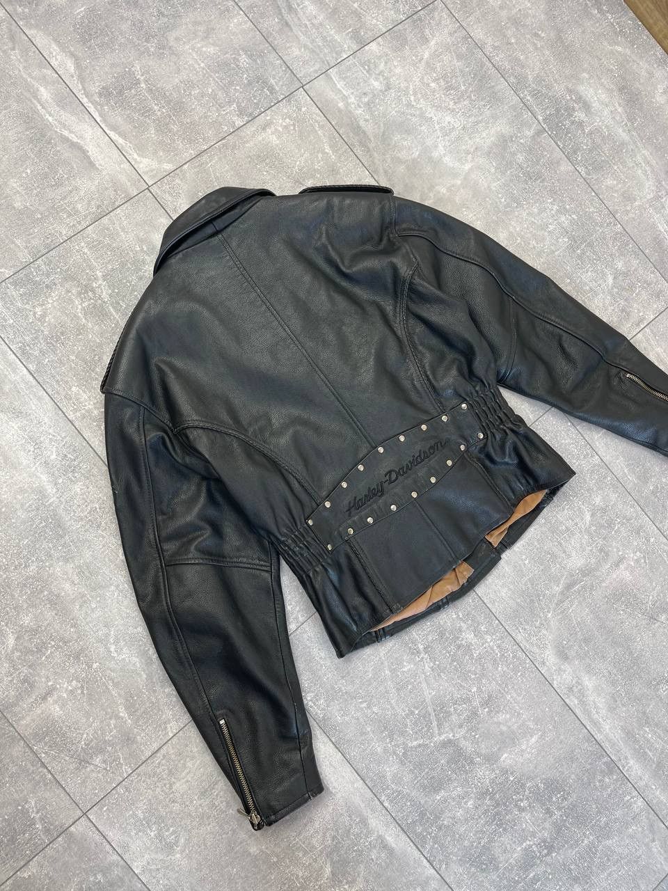 Harley Davidson Harley Davidson Vintage Leather Jacket Size S / US 4 / IT 40 - 22 Thumbnail