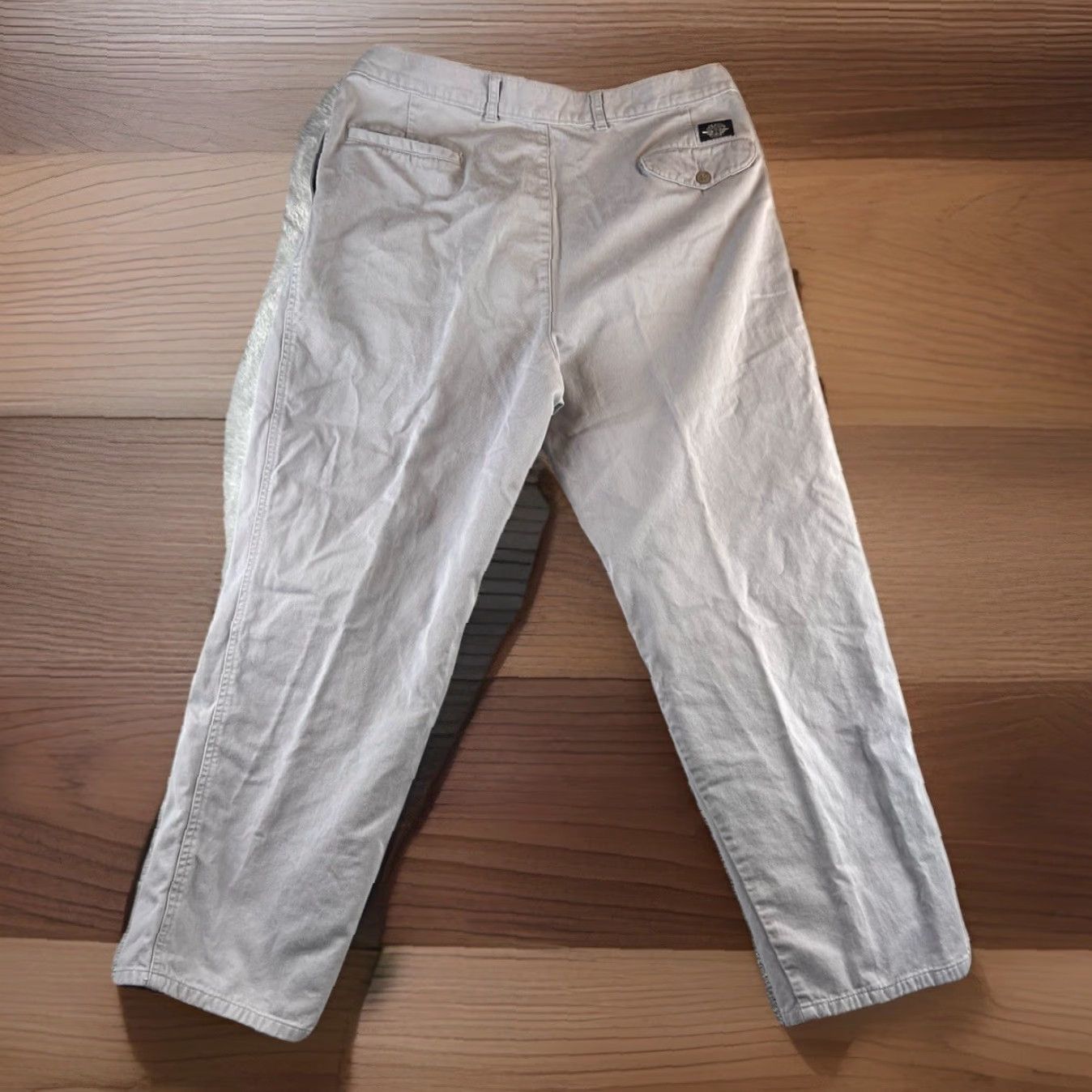 Dockers VINTAGE Dockers Levis Chino Pants Mens 34x29 Blue Pleated Office Casual Size US 34 / EU 50 - 2 Thumbnail