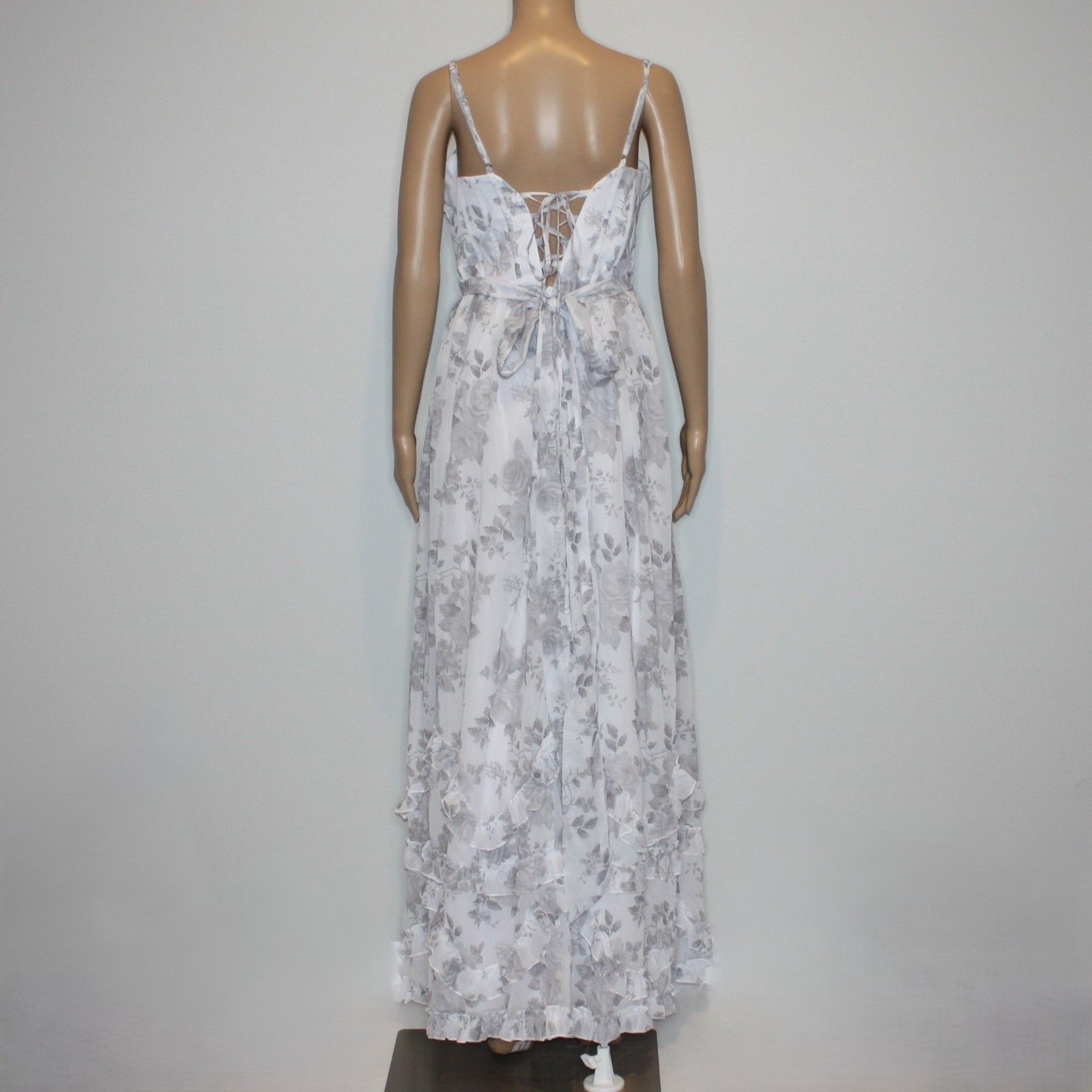 Other Floral Chiffon Long Bridesmaid or Prom Formal Dress US 2 NWT Size XS / US 0-2 / IT 36-38 - 6 Thumbnail