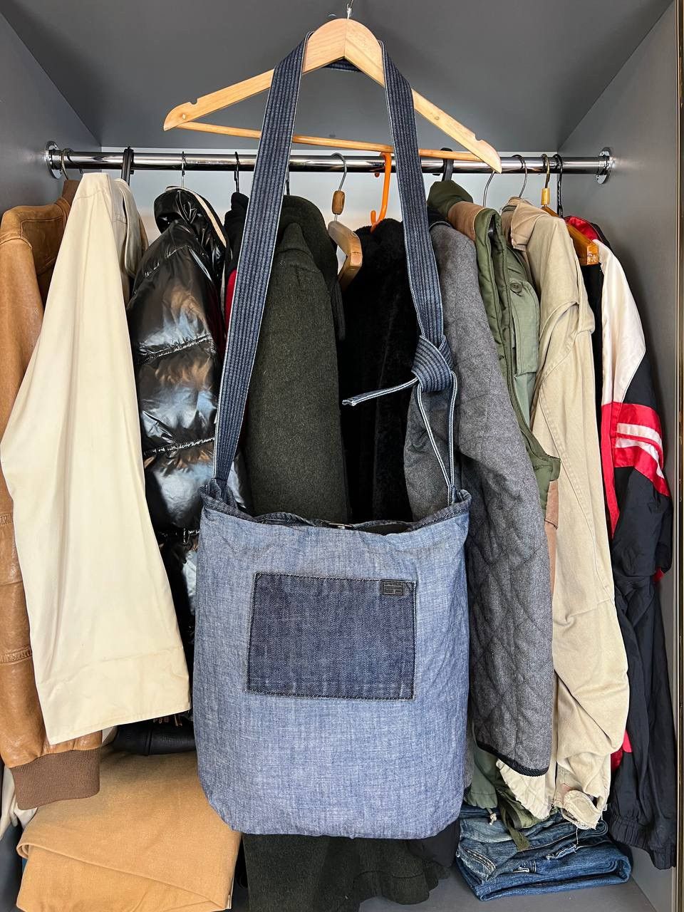G-Star Avant Garde G-STAR RAW Denim Tote Bag Distressed Style Y2K Size ONE SIZE - 2 Thumbnail