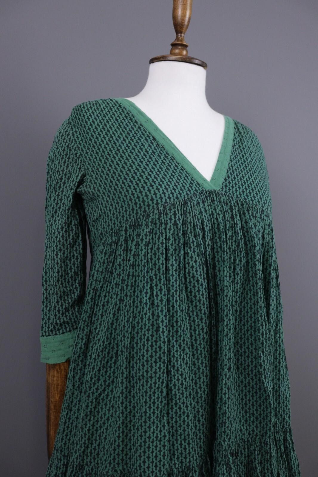 Wilkes Bashford BA&SH Tanja Green Lagenlook Relaxed Dress Size 0 / XS Size XS / US 0-2 / IT 36-38 - 5 Thumbnail