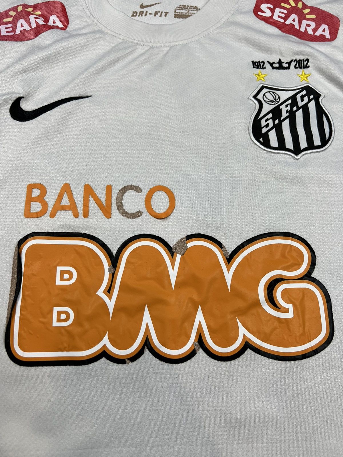 Nike Nike Santos 2012/2013 Home Kit Soccer Jersey Football Size US S / EU 44-46 / 1 - 4 Thumbnail