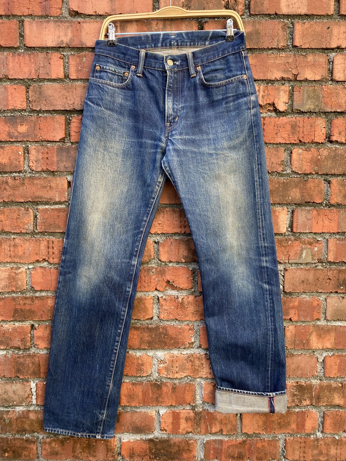 Blue Blue Japan W31x31 vintage blue blue japan redline denime Size US 31 - 1 Thumbnail