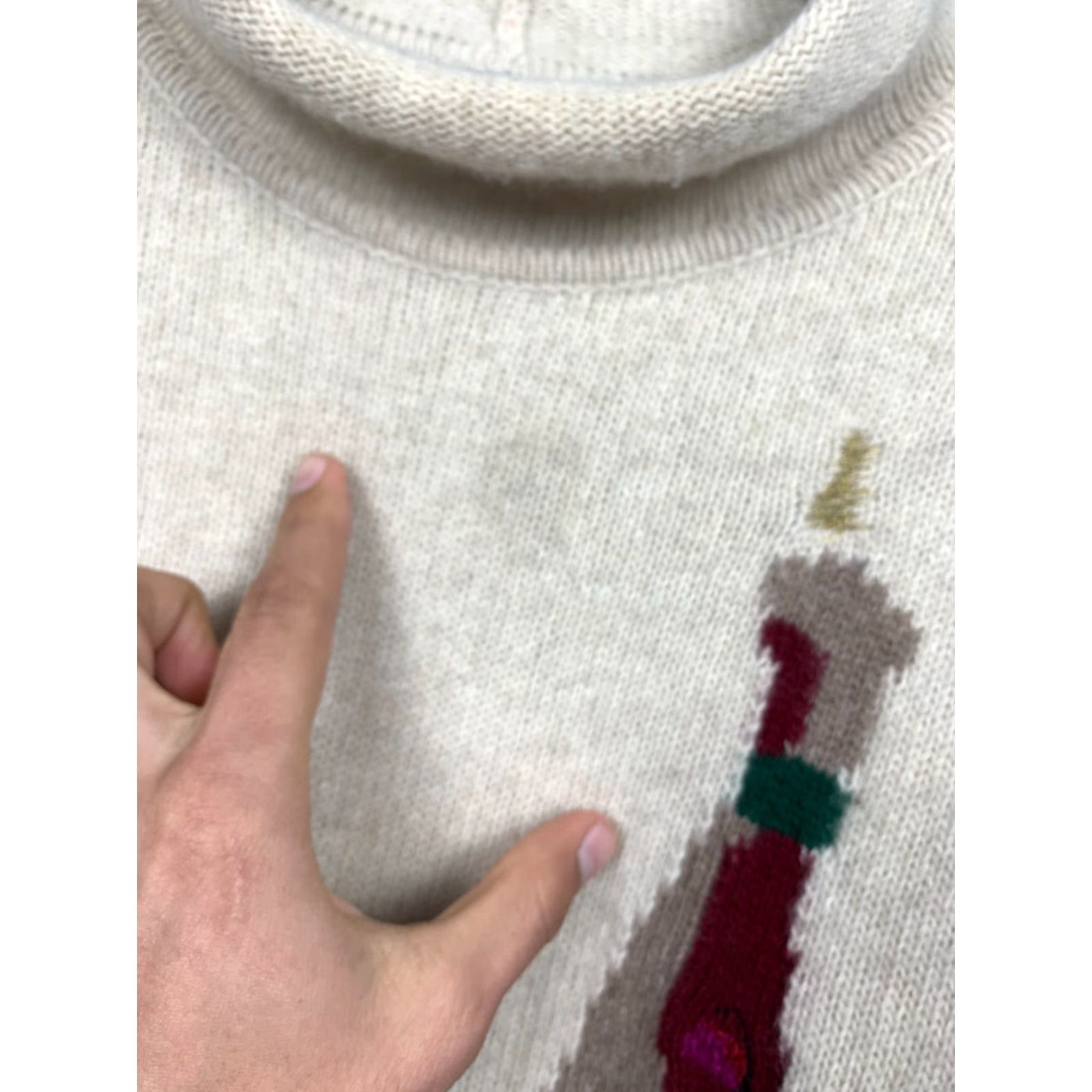 Vintage RARE Iceberg Soviet Union Vintage Mens Wool Knit Sweater Size L Beige Crew Neck Pullover Knit Wool 56 cm 72 cm 74 cm Mens Size US L / EU 52-54 / 3 - 5 Thumbnail