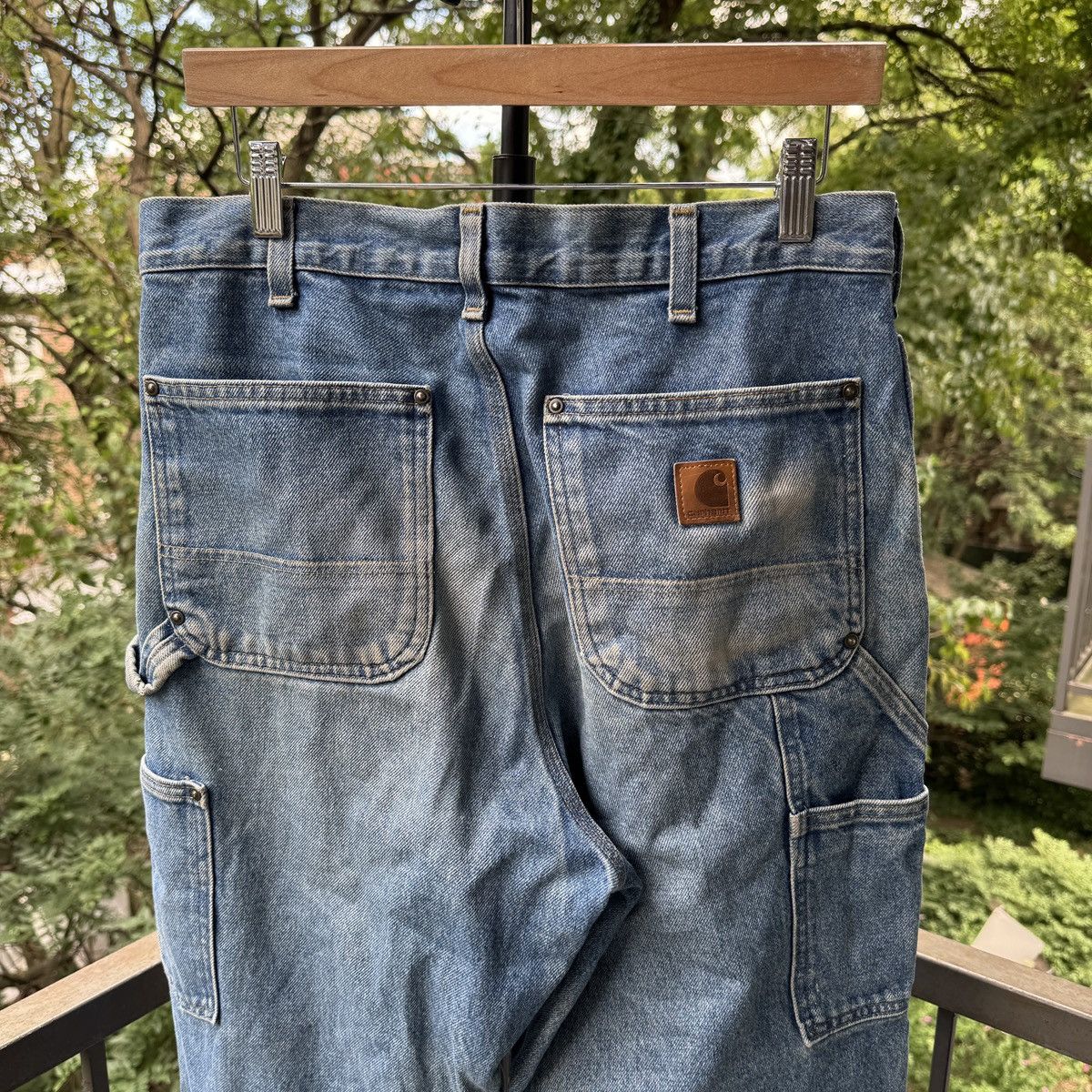 Vintage Carhartt Double Knee Thrashed Faded Distressed ERD Grunge Size US 32 / EU 48 - 3 Thumbnail