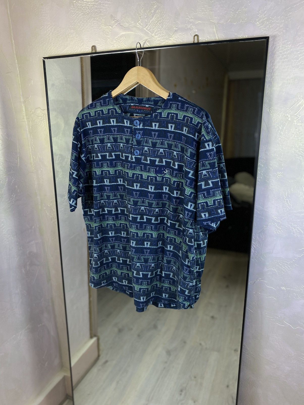Mammut Mammut Vintage TECNOPILE Geometric Fleece | Retro Outdoor Size US L / EU 52-54 / 3 - 1 Thumbnail