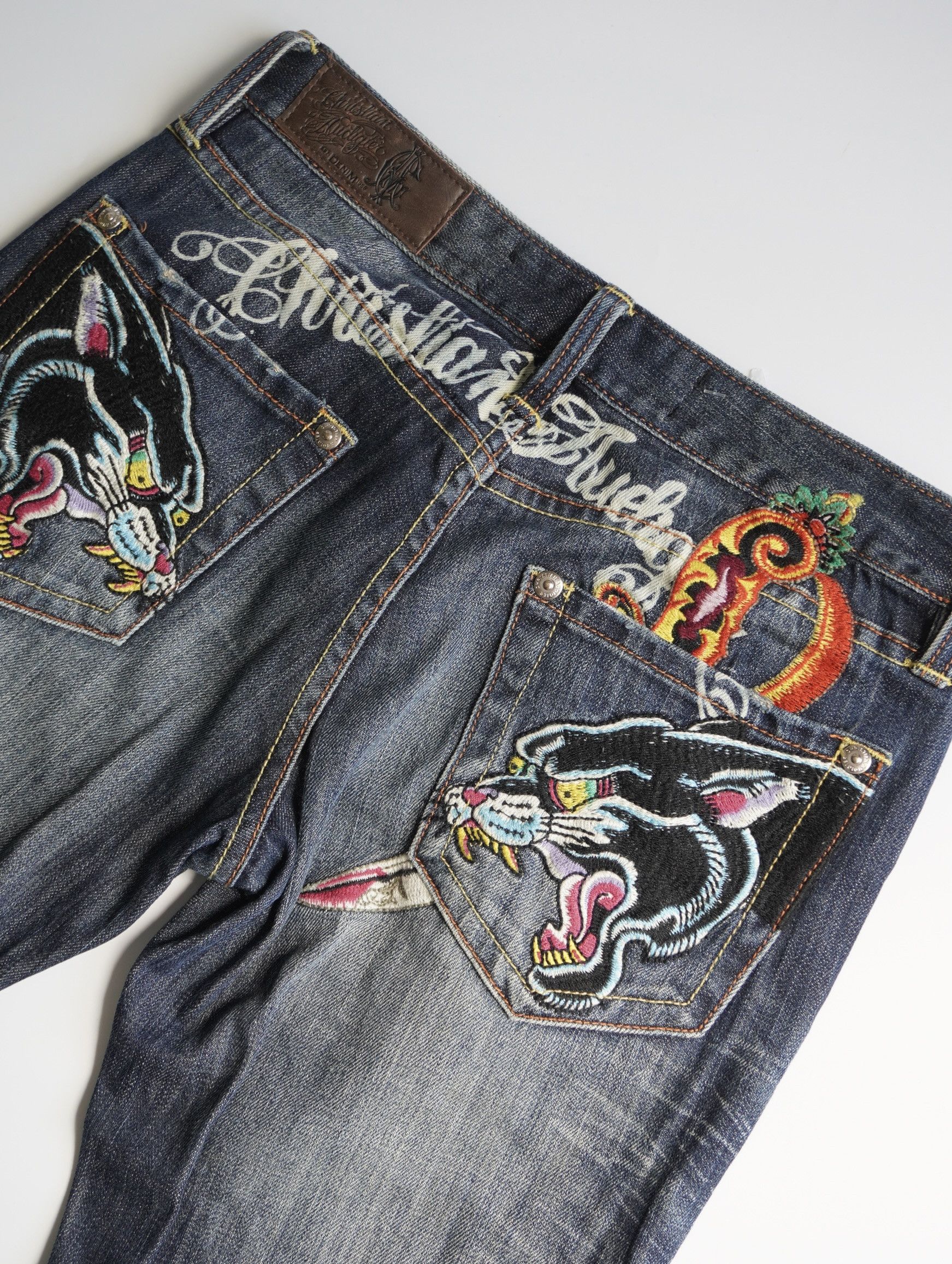 image of Christian Audigier Ed Hardy Jeans S Vintage in Blue, Women's (Size 36)