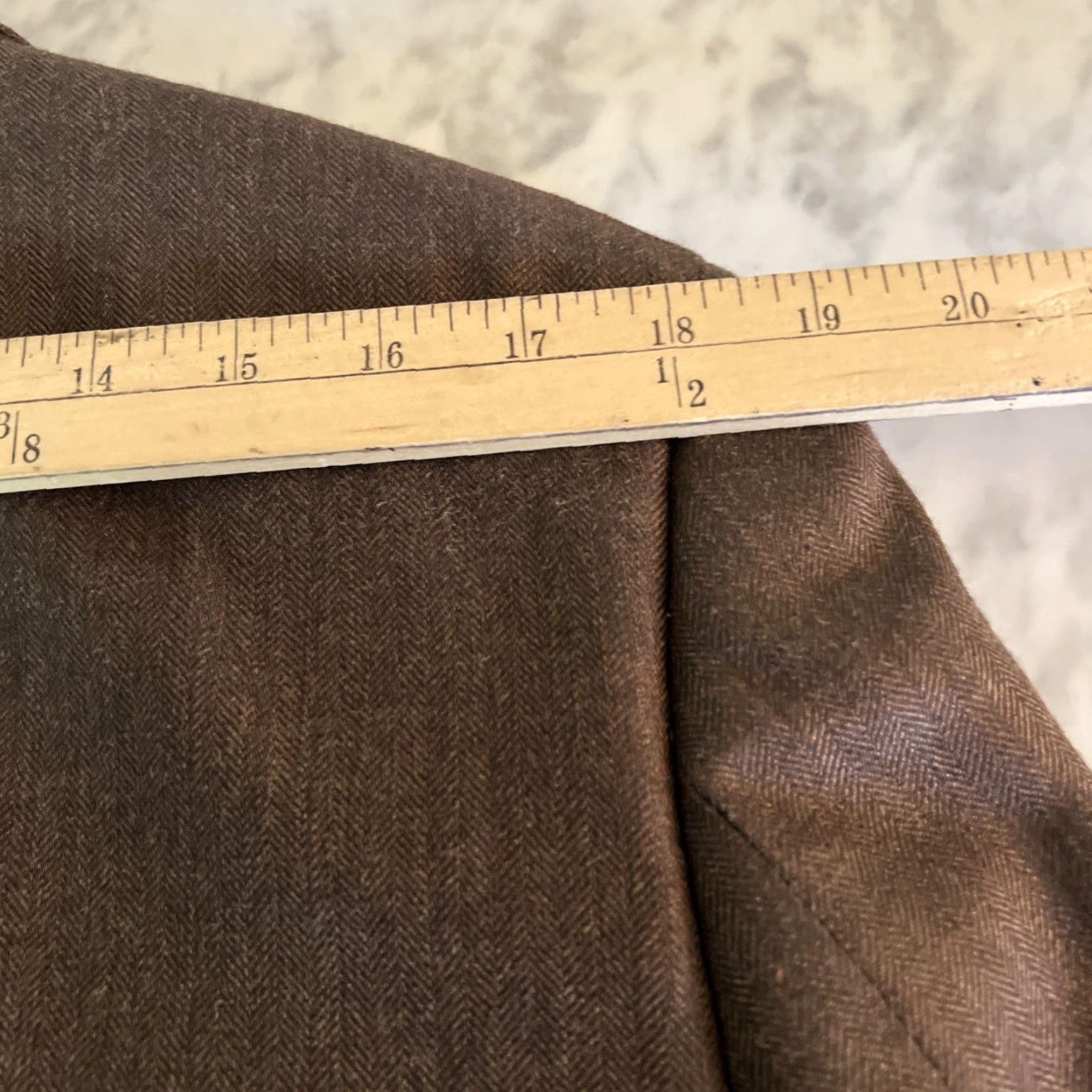 Ralph Lauren RALPH LAUREN SPORT COAT Blazer 42L Brown Wool Silk Two-Button Mens Size 42L - 7 Thumbnail