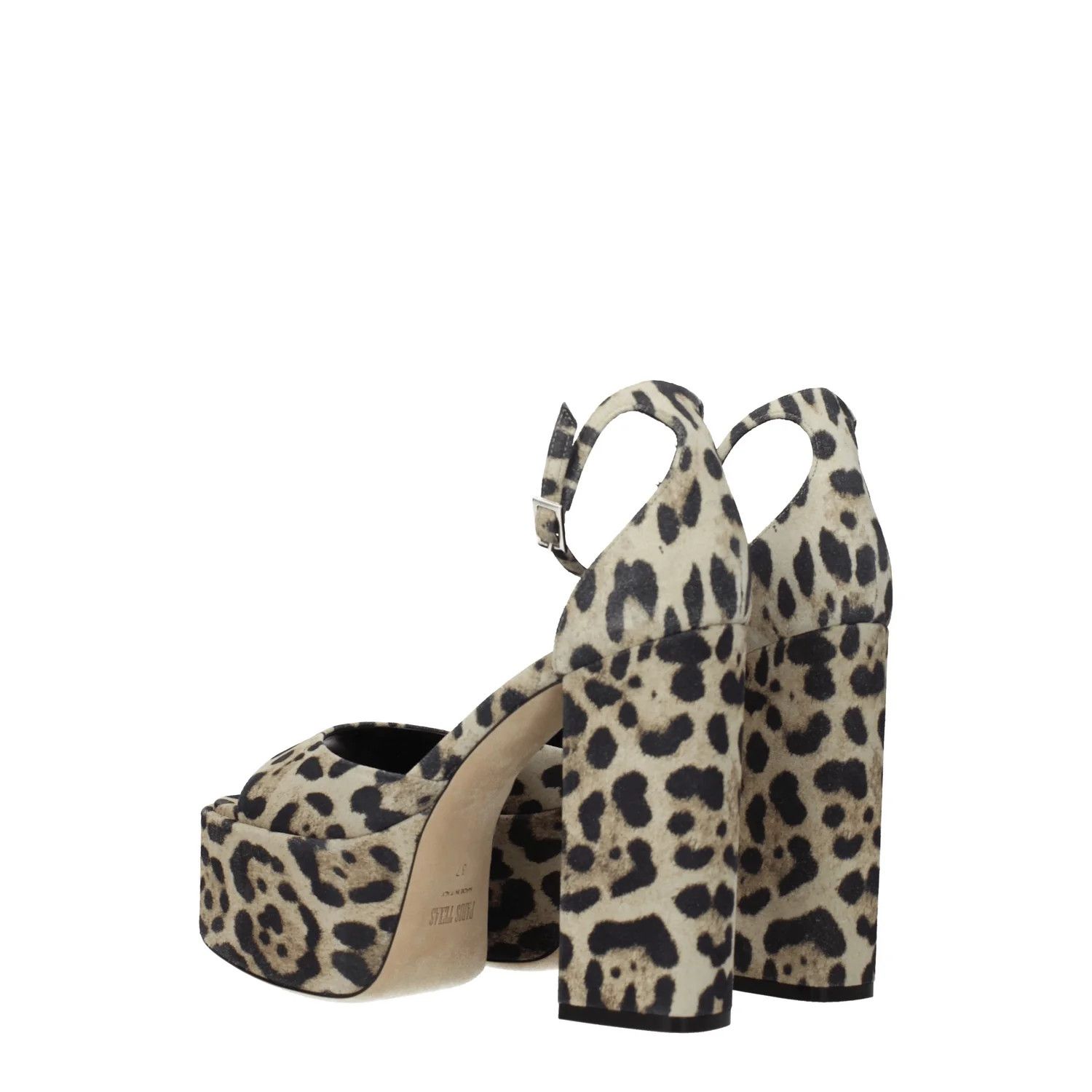 Paris Texas ob1o1e1124 Suede Sandals in Beige/Leopard Size US 10 / IT 40 - 4 Thumbnail