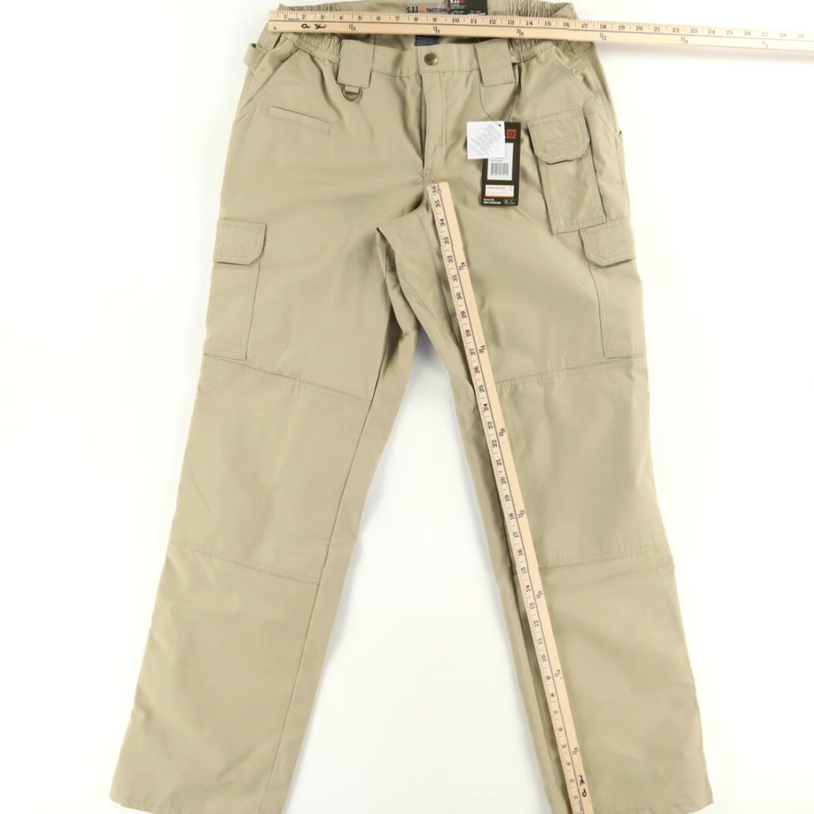 Vintage 5.11 Tactical Taclite Cargo Pants Khaki Women's 16L Cotton Blend Ripstop Regular Inseam 34in 32 Waist Ladies Pants Size 38" / US 16 / IT 52 - 3 Thumbnail