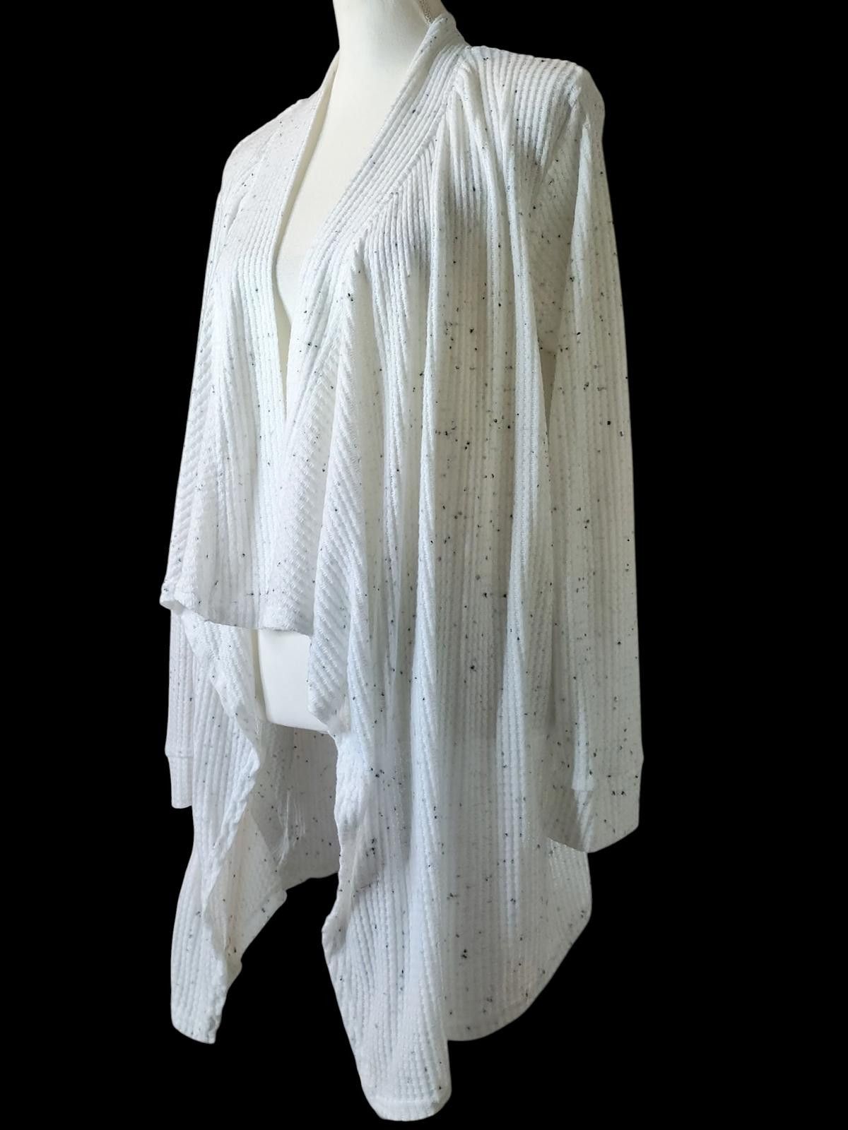 Other French Laundry White Open-Front Draped Cardigan Sweater Size XL / US 12-14 / IT 48-50 - 5 Thumbnail