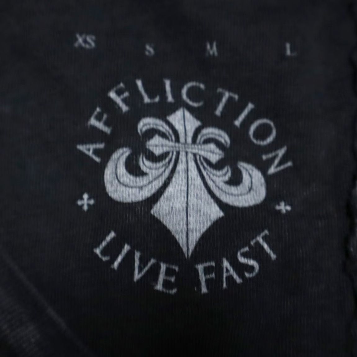 Affliction Affliction Live Fast Solid V-Neck T-Shirt Black Men's XL Size US XL / EU 56 / 4 - 5 Thumbnail