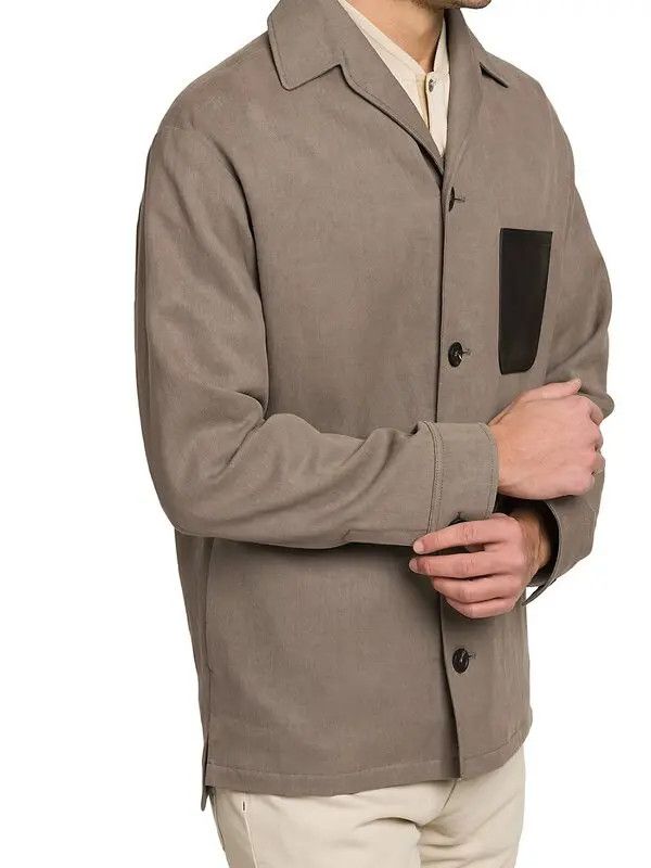 Loro Piana o1srvl11e0924 Andre Overshirt in Grey Size US XL / EU 56 / 4 - 7 Thumbnail