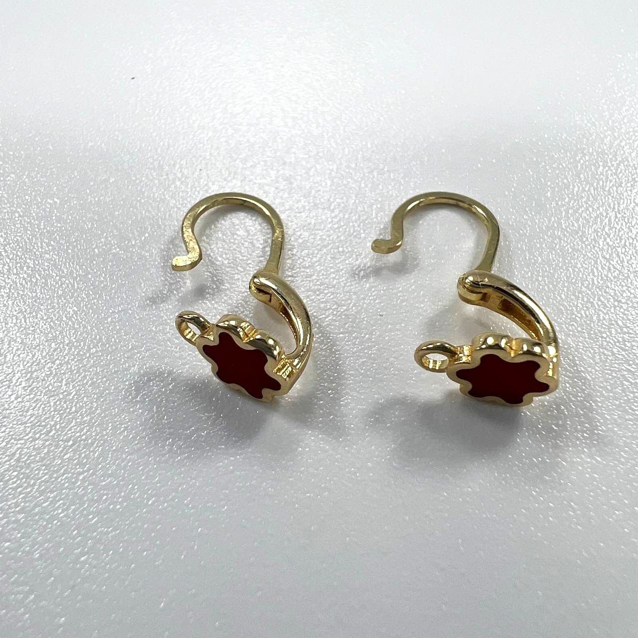 Other 14K Yellow Gold Rose-Shaped Earrings Size ONE SIZE - 6 Thumbnail