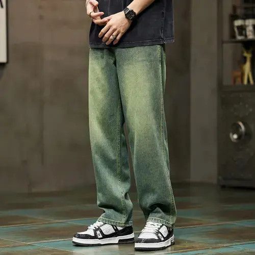 Japanese Brand × Vintage Wide Leg Jeans Men Baggy Pants Size US 35 - 2 Thumbnail