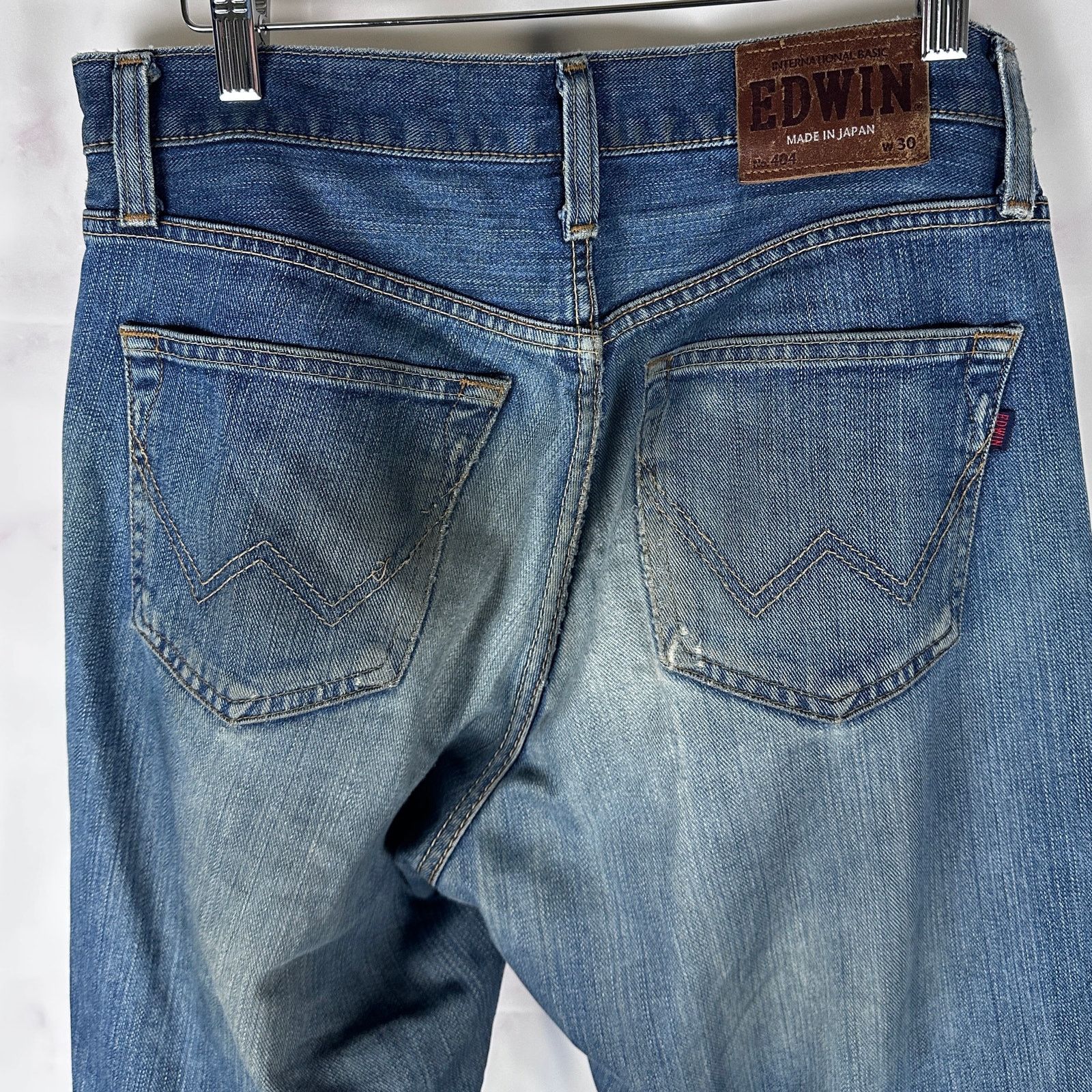 Edwin Distressed Straight 404 Denim Size US 32 / EU 48 - 11 Thumbnail