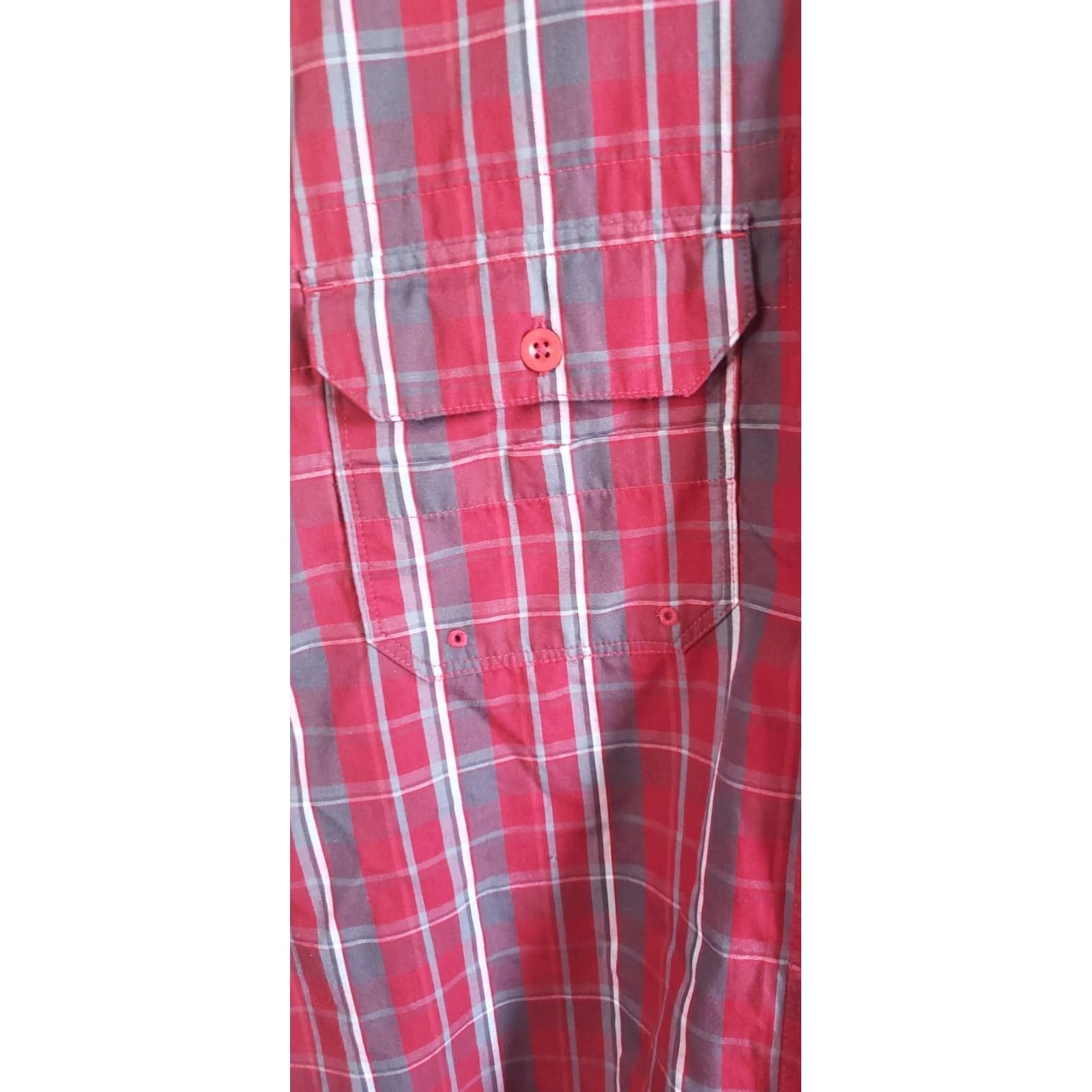 The North Face VINTAGE The North Face Shirt Button-Up Plaid Long Sleeve Men XL Orange Red Button-Down Collar Mens Size US XL / EU 56 / 4 - 5 Thumbnail