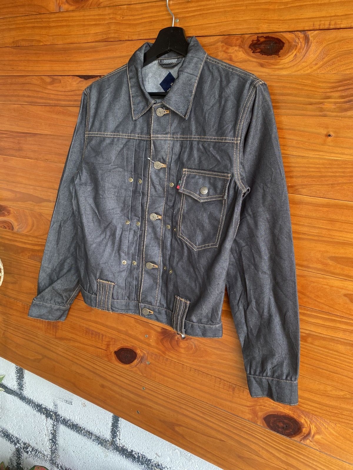 Apollo Apollo Japanese Denim Workwear Jacket Dark Indigo Trucker Size US XS / EU 42 / 0 - 5 Thumbnail