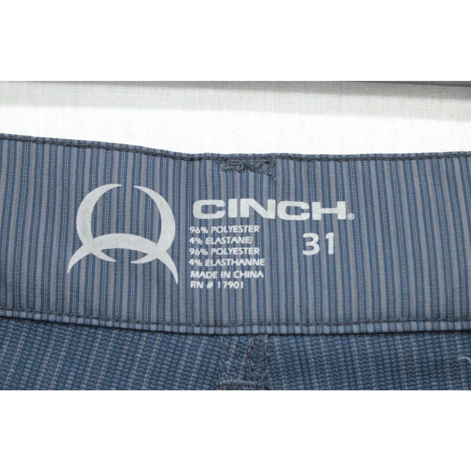 Vintage Cinch Arena Flex Shorts Men's 32 Blue Gray Stripe Modern Golf Preppy Size US 32 / EU 48 - 7 Thumbnail