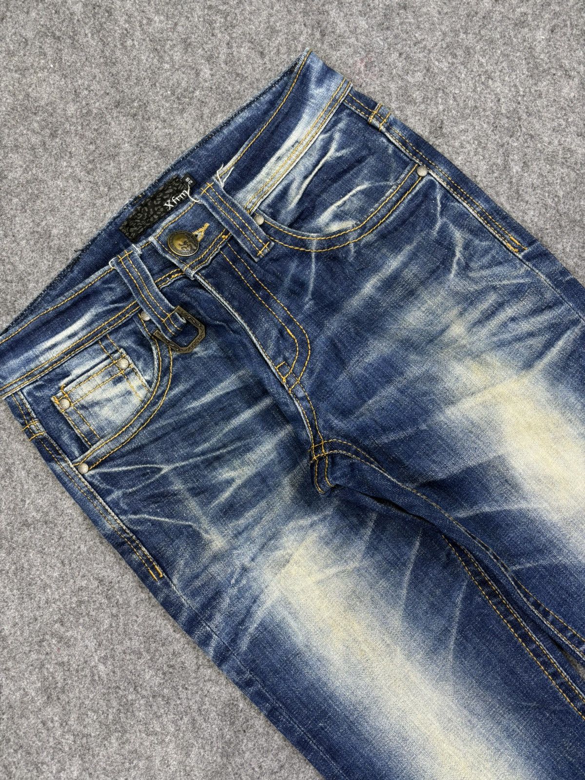 Japanese Brand Xfrm Japan Punk Skull Street Denim F744 Size US 28 / EU 44 - 7 Thumbnail