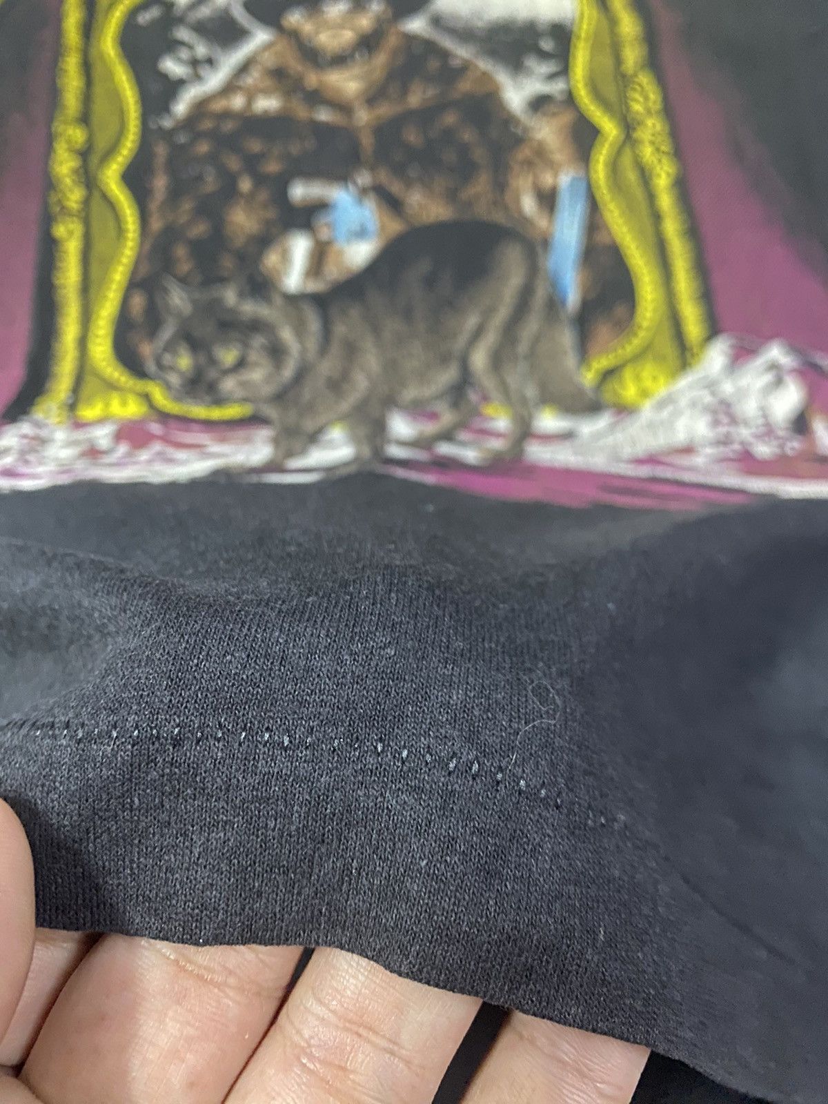 Vintage Vintage 1990 Hank Williams Jr Lone Wolf Tour Tee Size US L / EU 52-54 / 3 - 14 Thumbnail