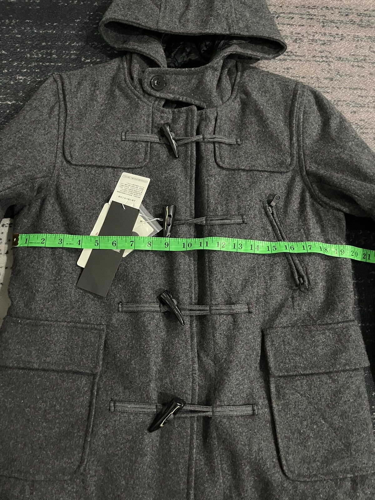 Issey Miyake Tete Homme Issey Miyake Duffle Wool Hoodie Jacket Size US M / EU 48-50 / 2 - 16 Thumbnail