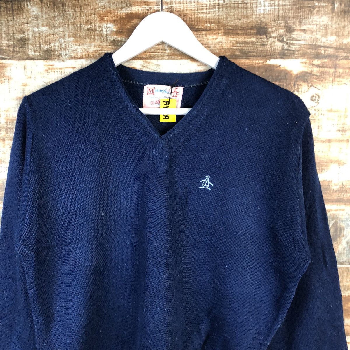 Homespun Knitwear × Japanese Brand Munsing Wear vintage Dark blue Knitwear #A1804 Size US S / EU 44-46 / 1 - 5 Thumbnail