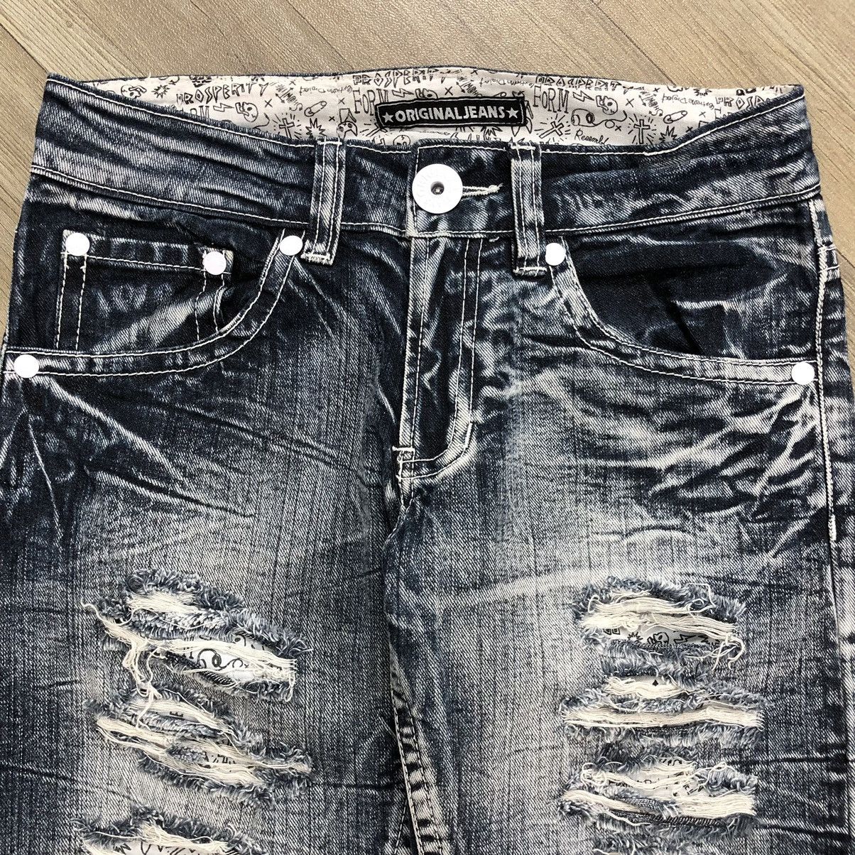 If Six Was Nine × Japanese Brand × Le Grande Bleu (L.G.B.) Crazy🔥 Y2K Original Jeans Distressed Faded Acid Wash Jeans Size US 28 / EU 44 - 4 Thumbnail