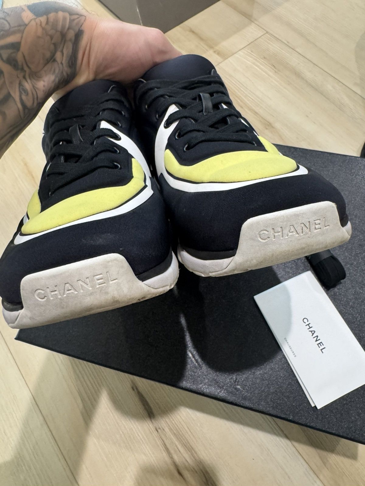 Chanel Chanel Sneakers Black/Yellow Size US 7.5 / EU 40-41 - 7 Thumbnail