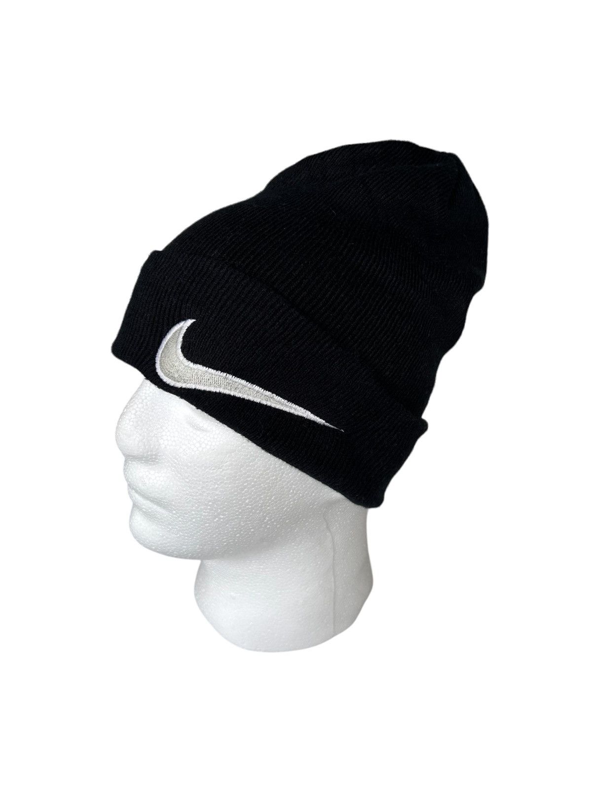 Nike × Vintage Vintage Nike swoosh Big Logo Beanie Hats Size ONE SIZE - 6 Thumbnail