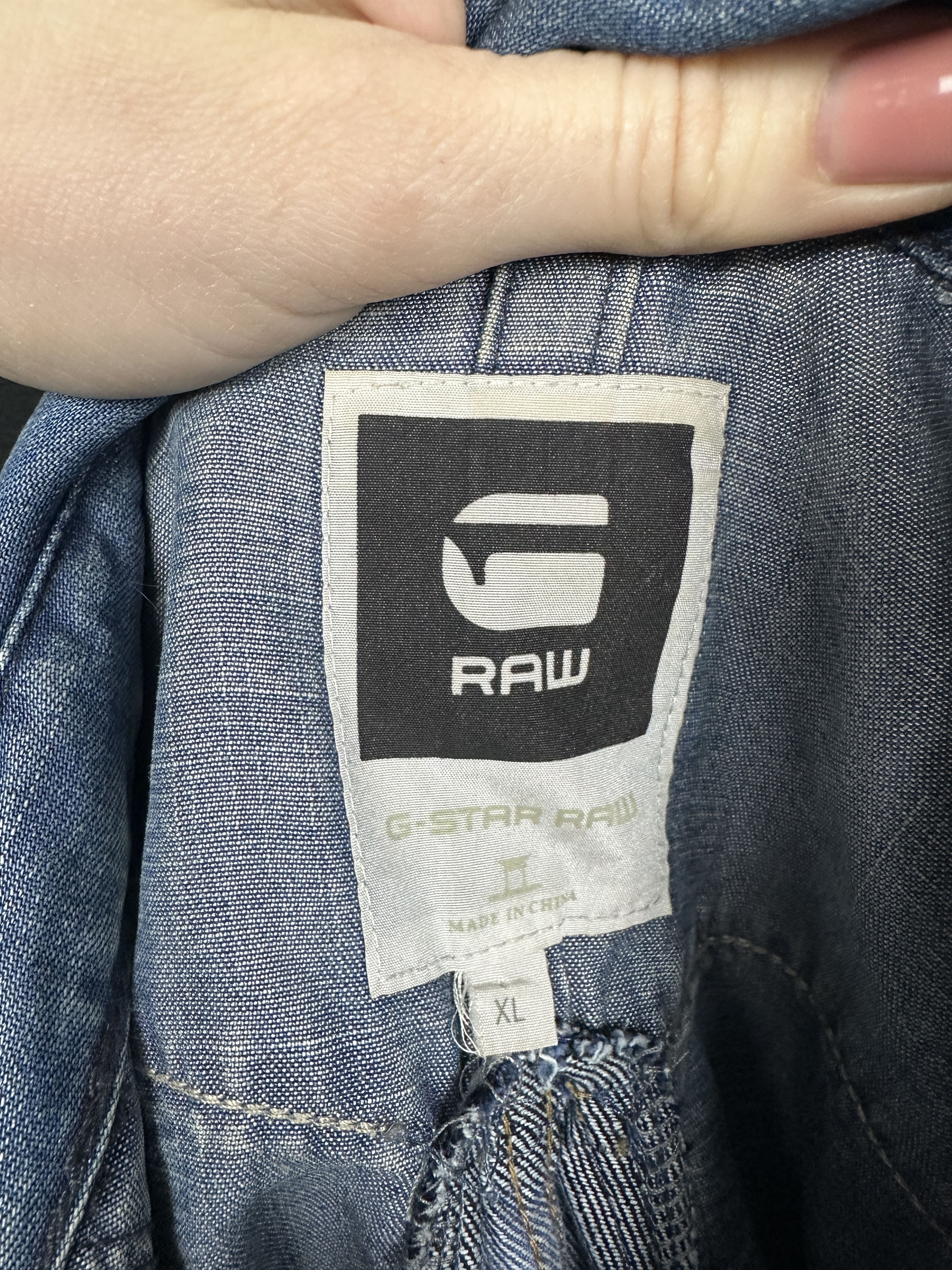 G-Star G Star Raw Mens New Midnight Brack Denim Shirt Size US XL / EU 56 / 4 - 4 Thumbnail