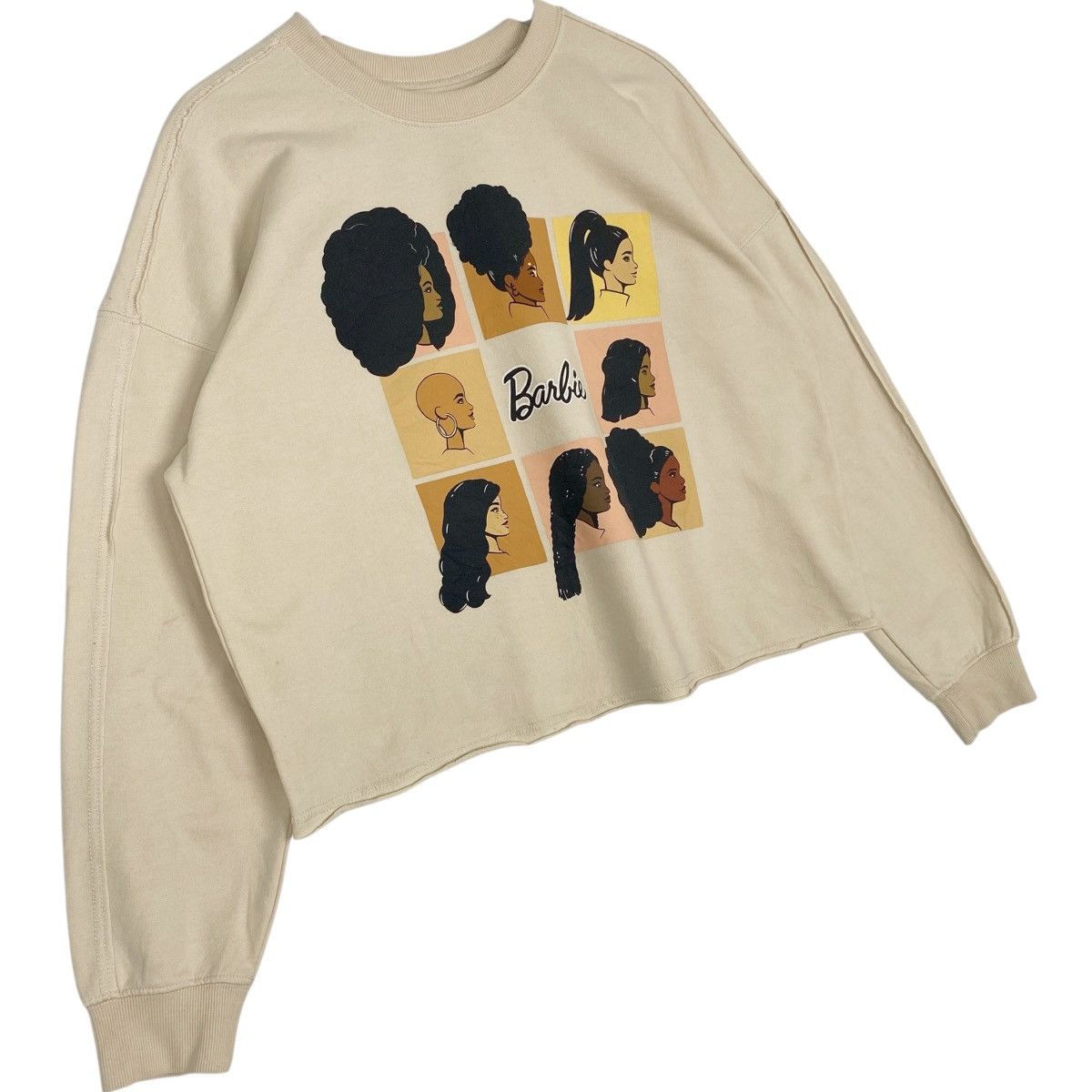 Other Vintage Barbie Crop Top Sweatshirt Crewneck Beige Size L Size L / US 10 / IT 46 - 3 Thumbnail