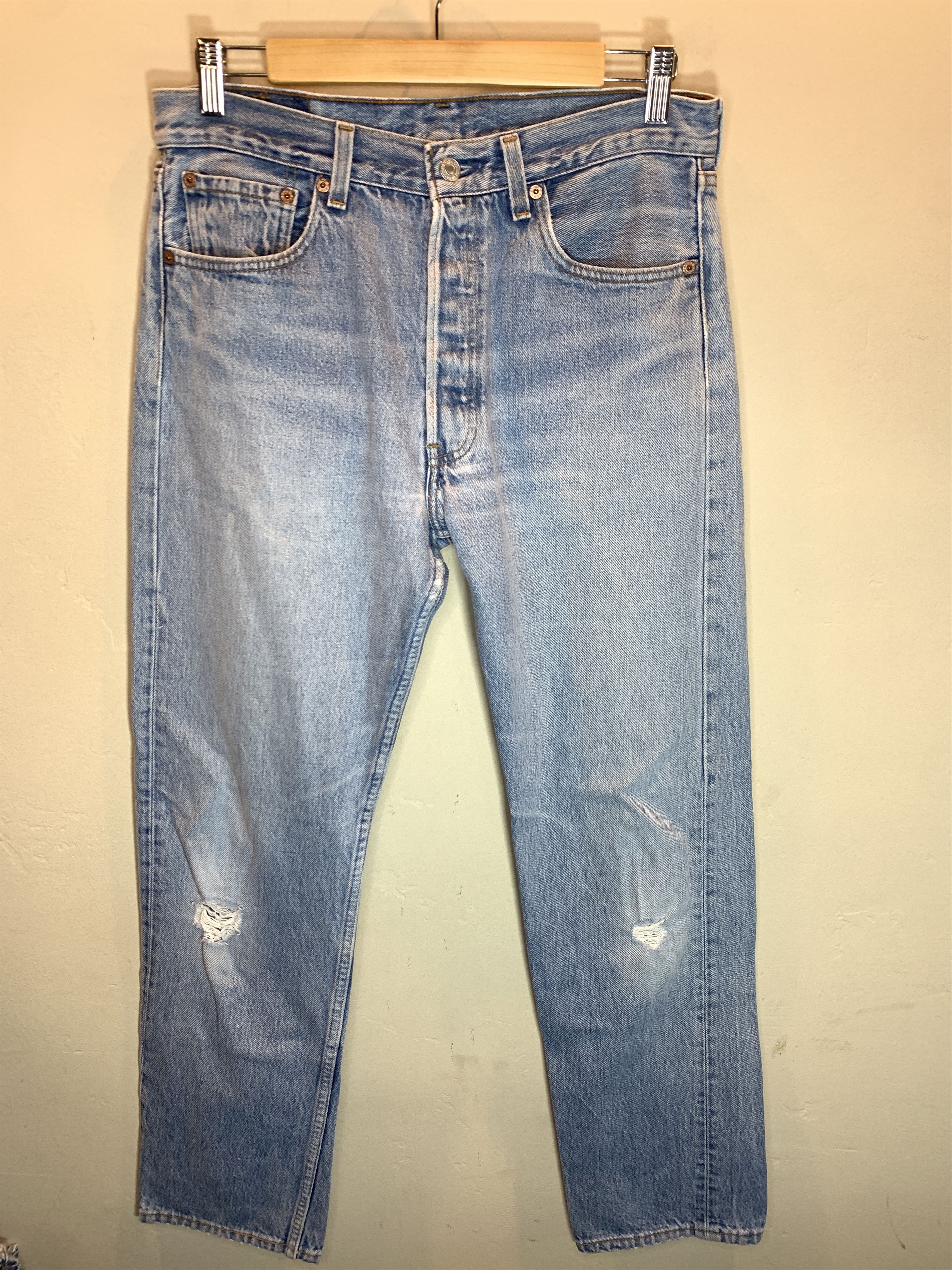 Levi's *RARE* Vintage 90’s Levi’s USA-Made 501 Denim Faded Jeans 32 Size US 32 / EU 48 - 1 Thumbnail