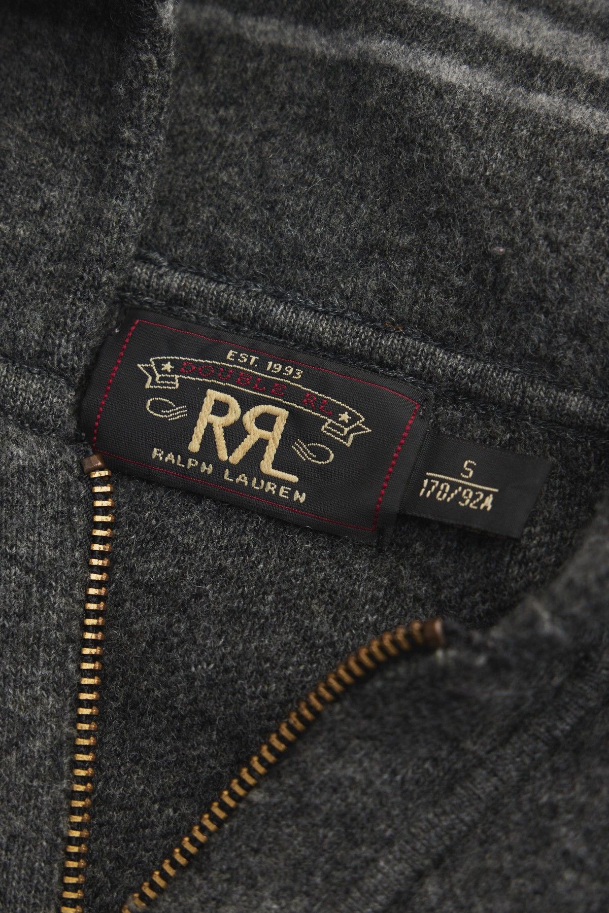 RRL Ralph Lauren RRL Ralph Lauren Zip-Neck Wool Blend Knit with Deer Motif Size US S / EU 44-46 / 1 - 10 Thumbnail