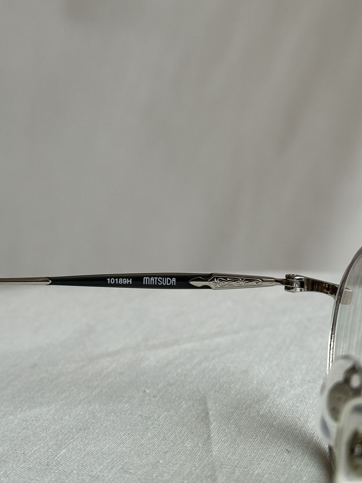 Matsuda Matsuda 10189H Palladium White titanium heritage glasses Size ONE SIZE - 11 Thumbnail