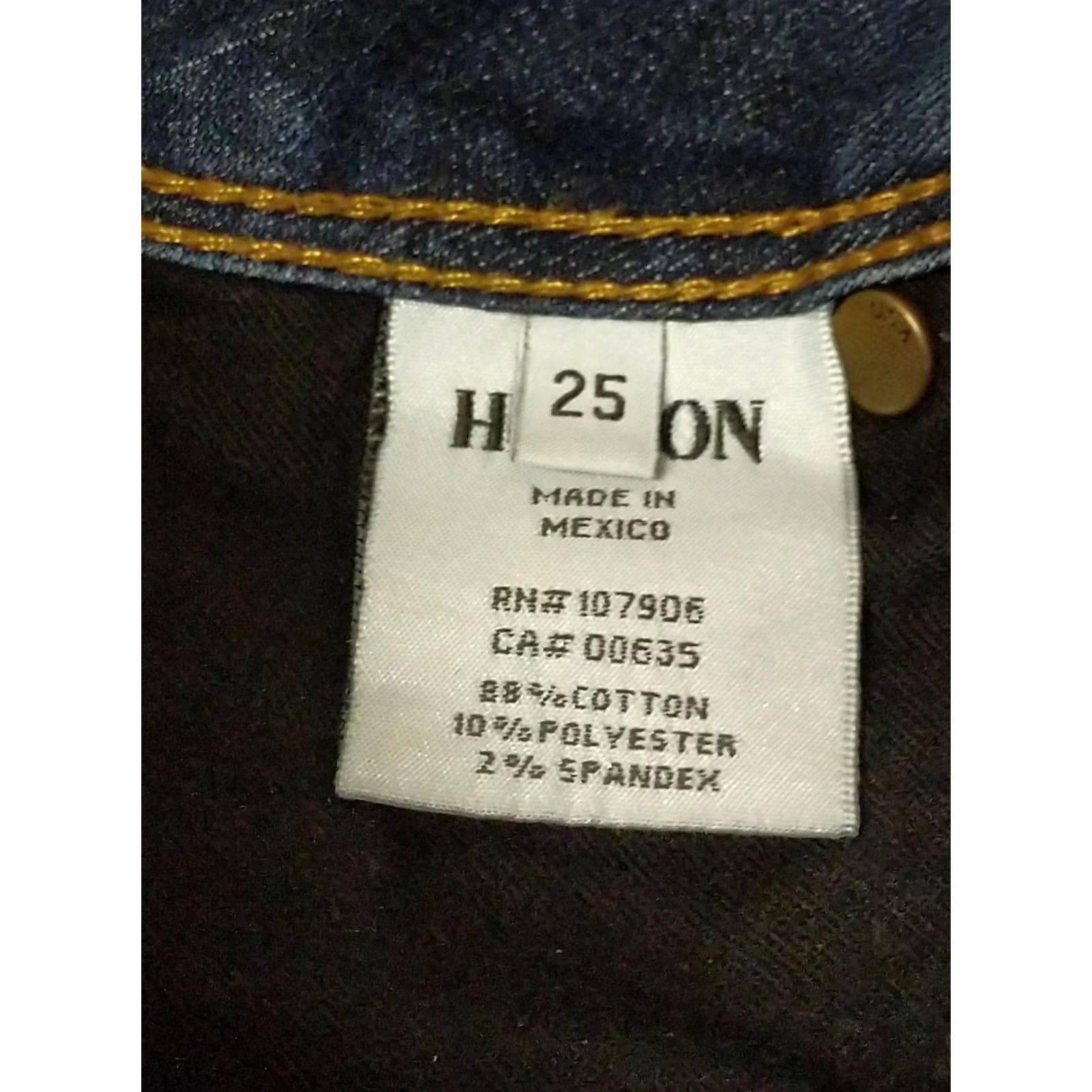 Hudson Hudson Collin Skinny Jeans Size 25 Medium Wash 29x29 Blue Cotton Blend Zip Zipper Closure Stretch Women Jeans Skinny & Slim Adults? Size 42" / US 20 - 4 Thumbnail