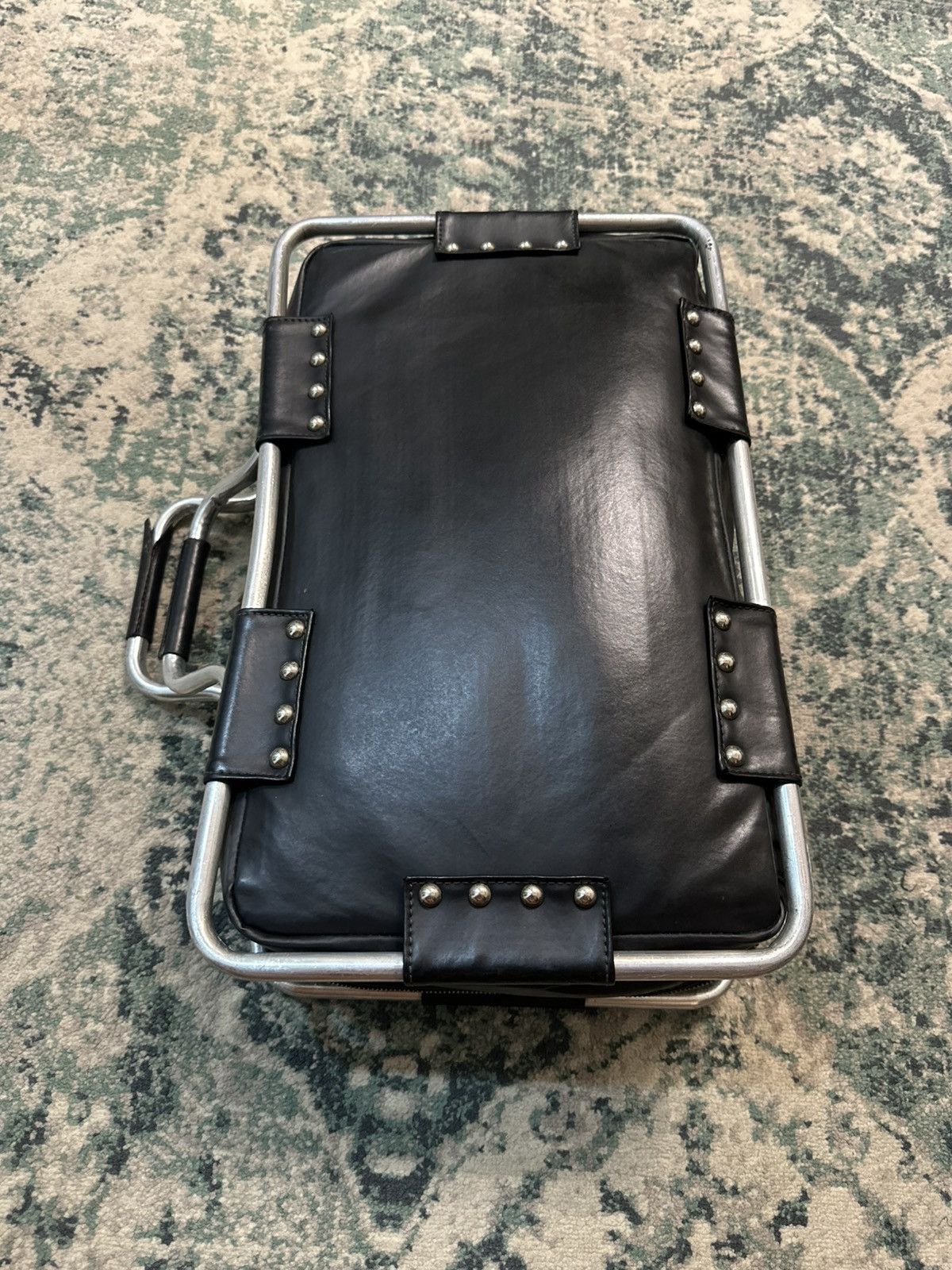 Jean Paul Gaultier Jean Paul Gaultier Metal Frame & Studded Travel Bag Size ONE SIZE - 19 Thumbnail