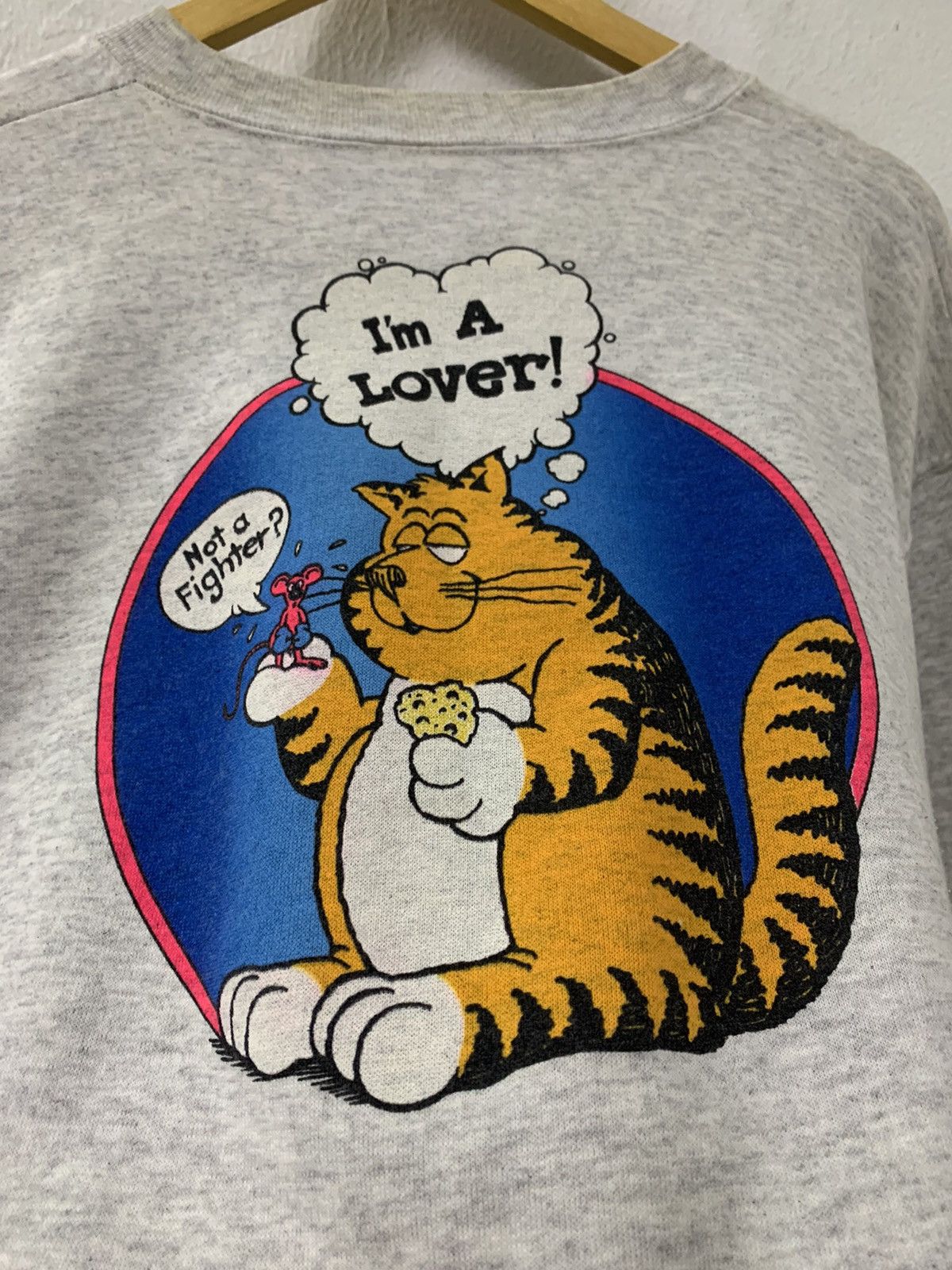 Vintage Sweatshirt Hawaiian Rays Im A Lover Not A Fighter Size US L / EU 52-54 / 3 - 4 Thumbnail