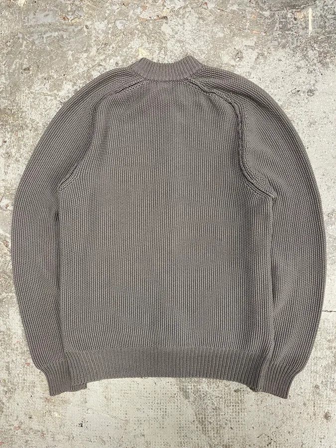 Lanvin × Vintage Lanvin Grey Wool Zip-up Minimalist Sweater Size US L / EU 52-54 / 3 - 6 Thumbnail