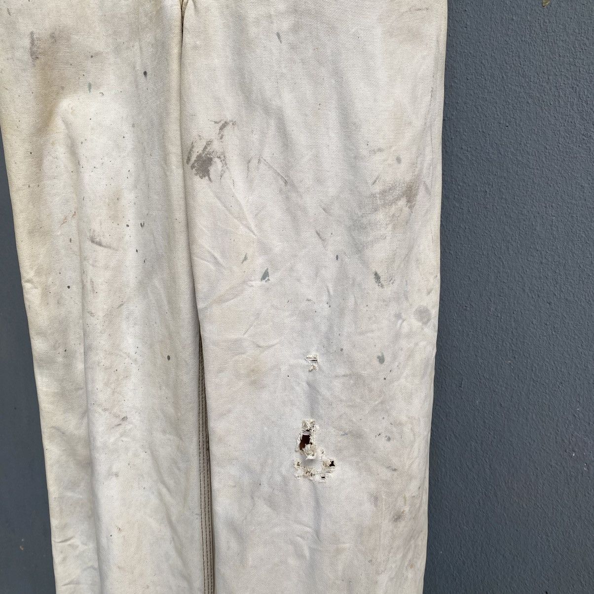 Dickies Vintage Dickies Workwear Overalls - Distressed Cream Size US 32 / EU 48 - 7 Thumbnail